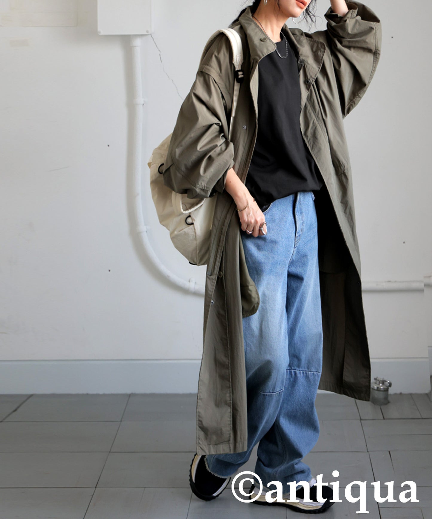 Drop Shoulder Long Sleeve T-Shirt Ladies