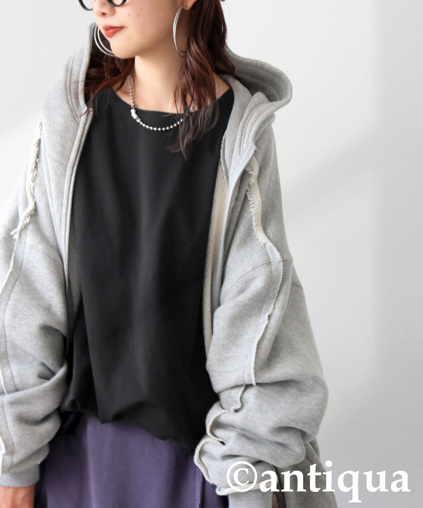 Drop Shoulder Long Sleeve T-Shirt Ladies