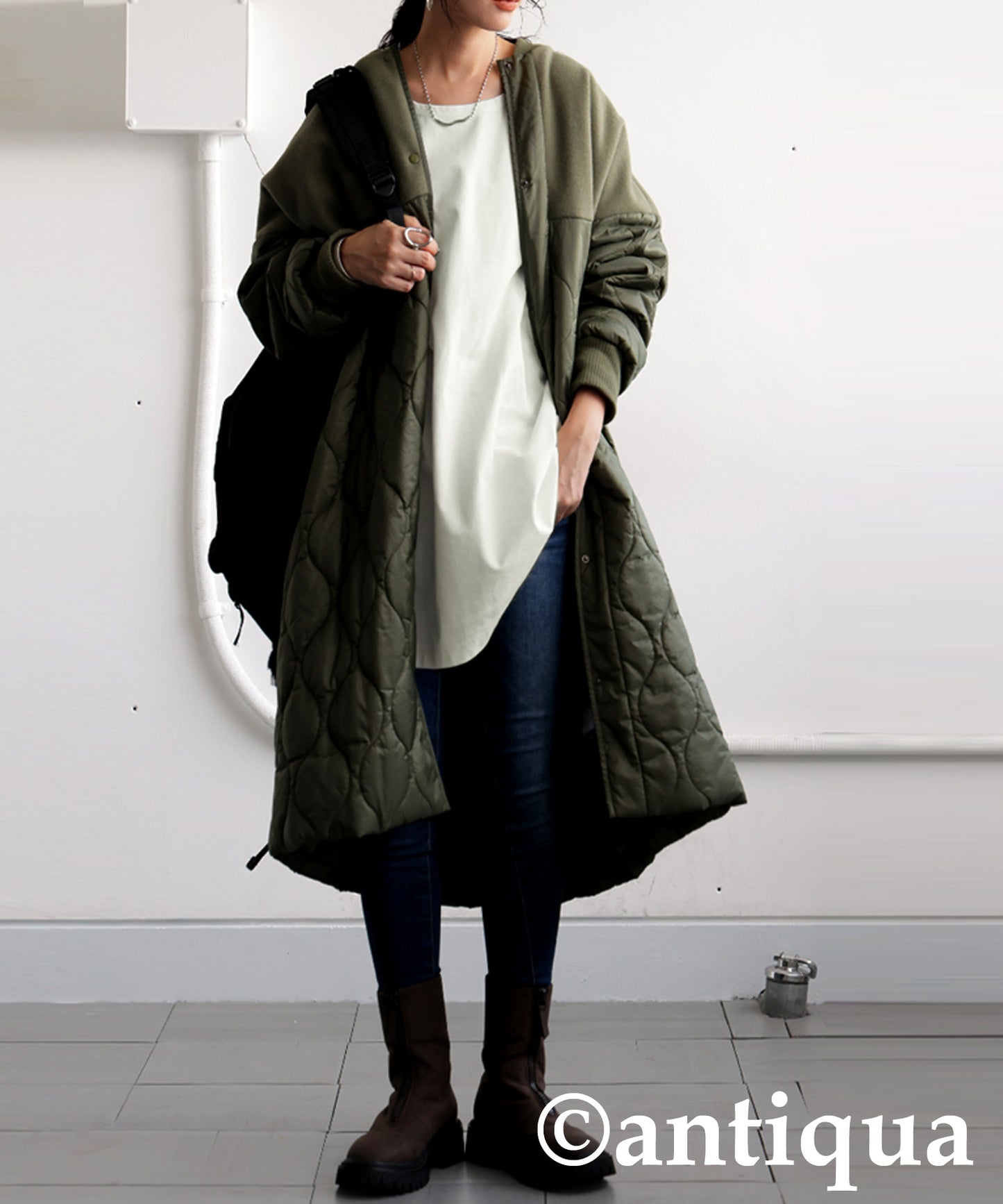 Drop Shoulder Long Sleeve T-Shirt Ladies