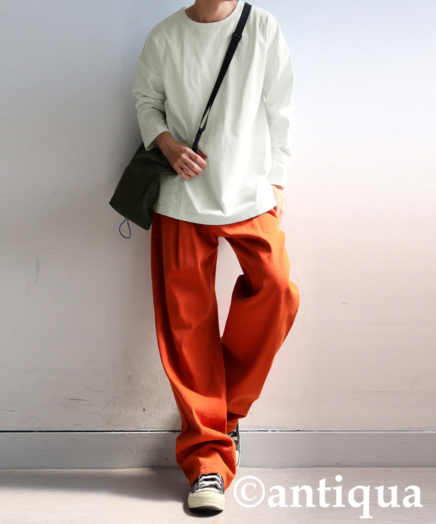 Drop Shoulder Long Sleeve T-Shirt Men's