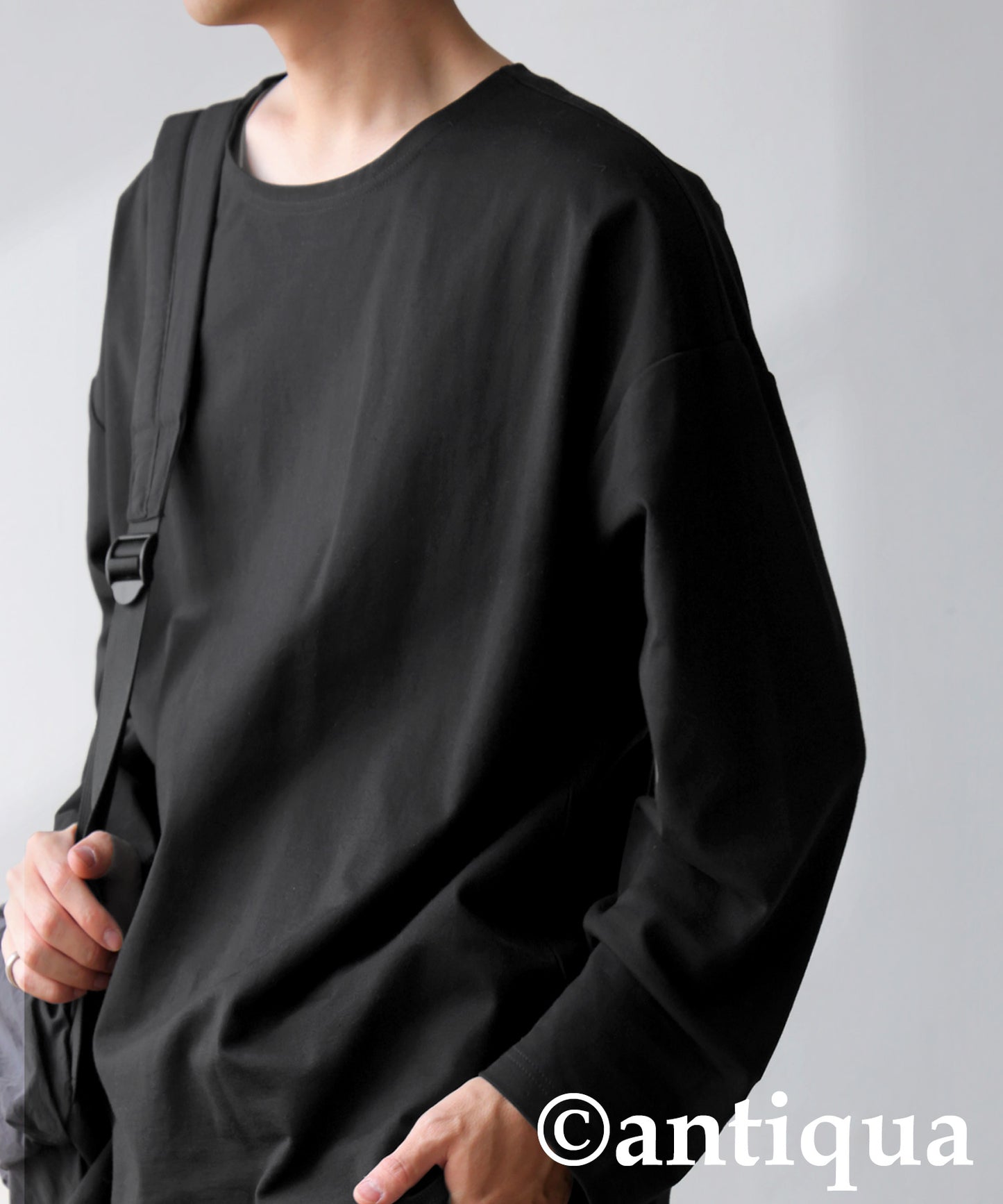 Drop Shoulder Long Sleeve T-Shirt Men's