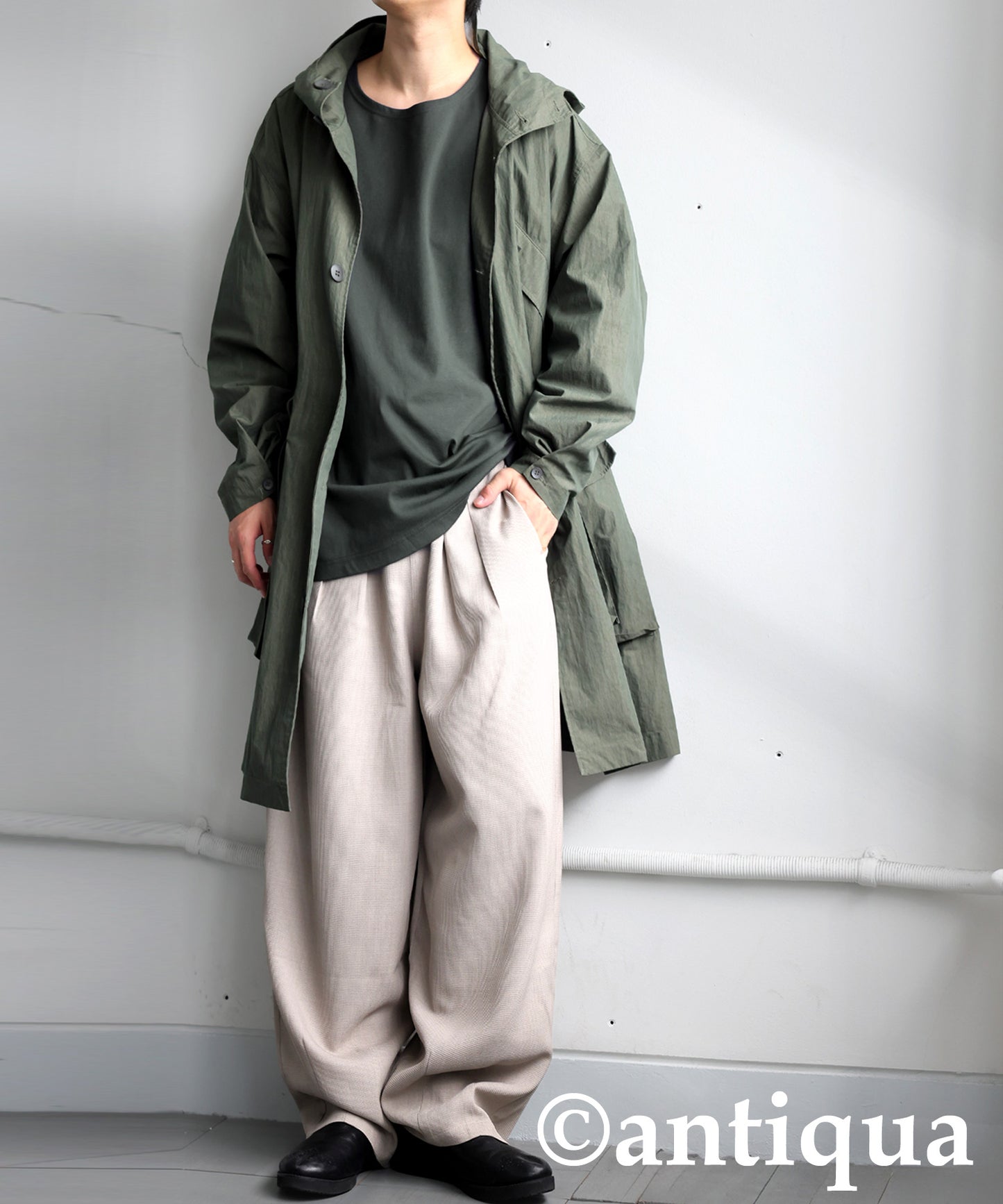 Drop Shoulder Long Sleeve T-Shirt Men's