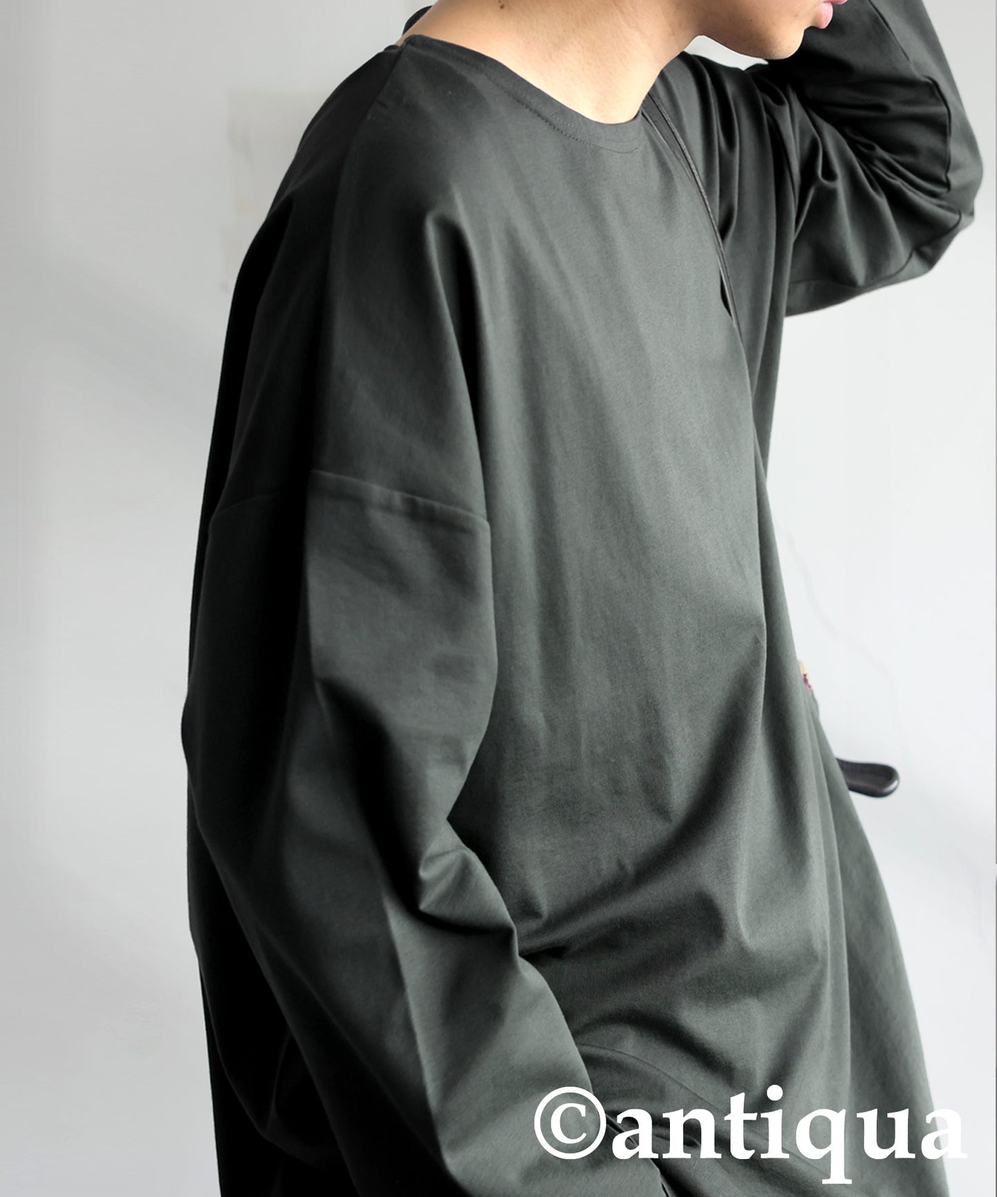 Drop Shoulder Long Sleeve T-Shirt Men's