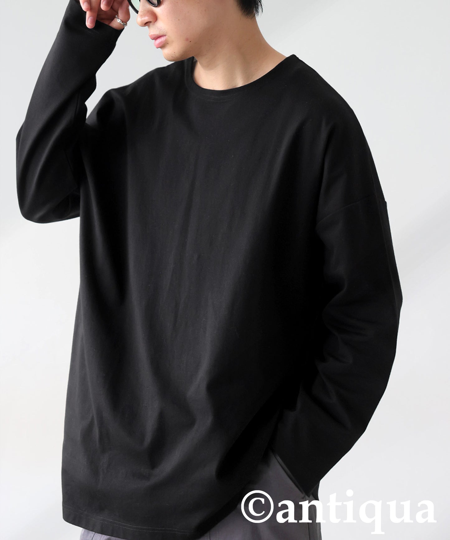 Drop Shoulder Long Sleeve T-Shirt Men's