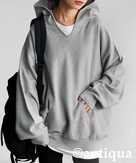 Pique Knit Hoodie Ladies