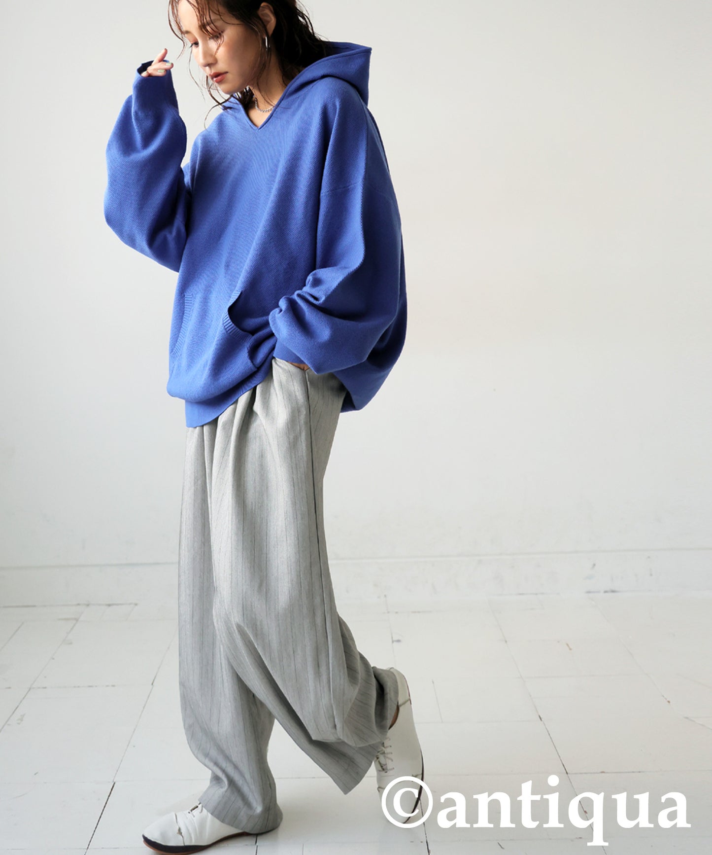 Pique Knit Hoodie Ladies