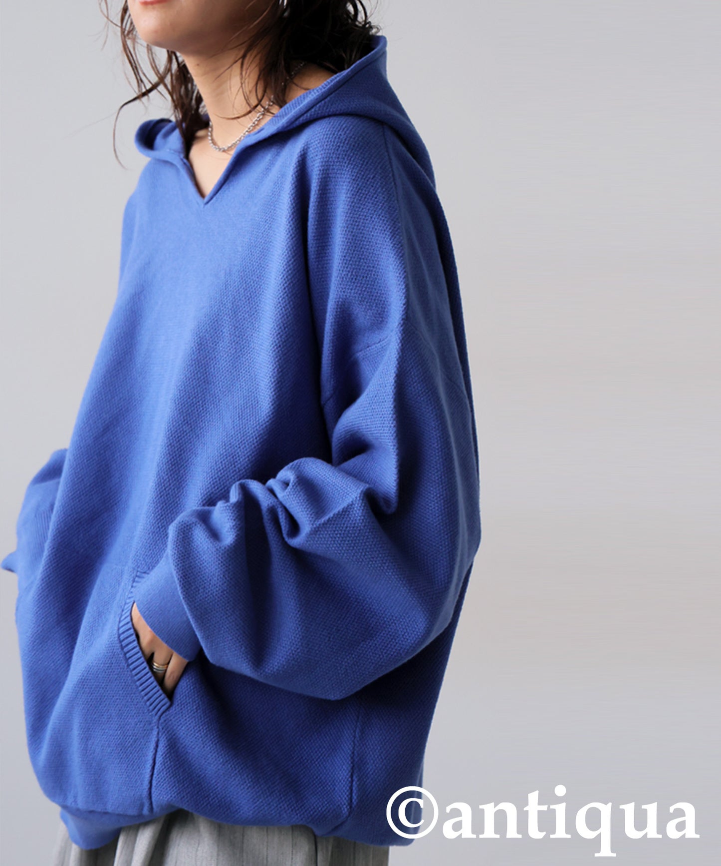 Pique Knit Hoodie Ladies