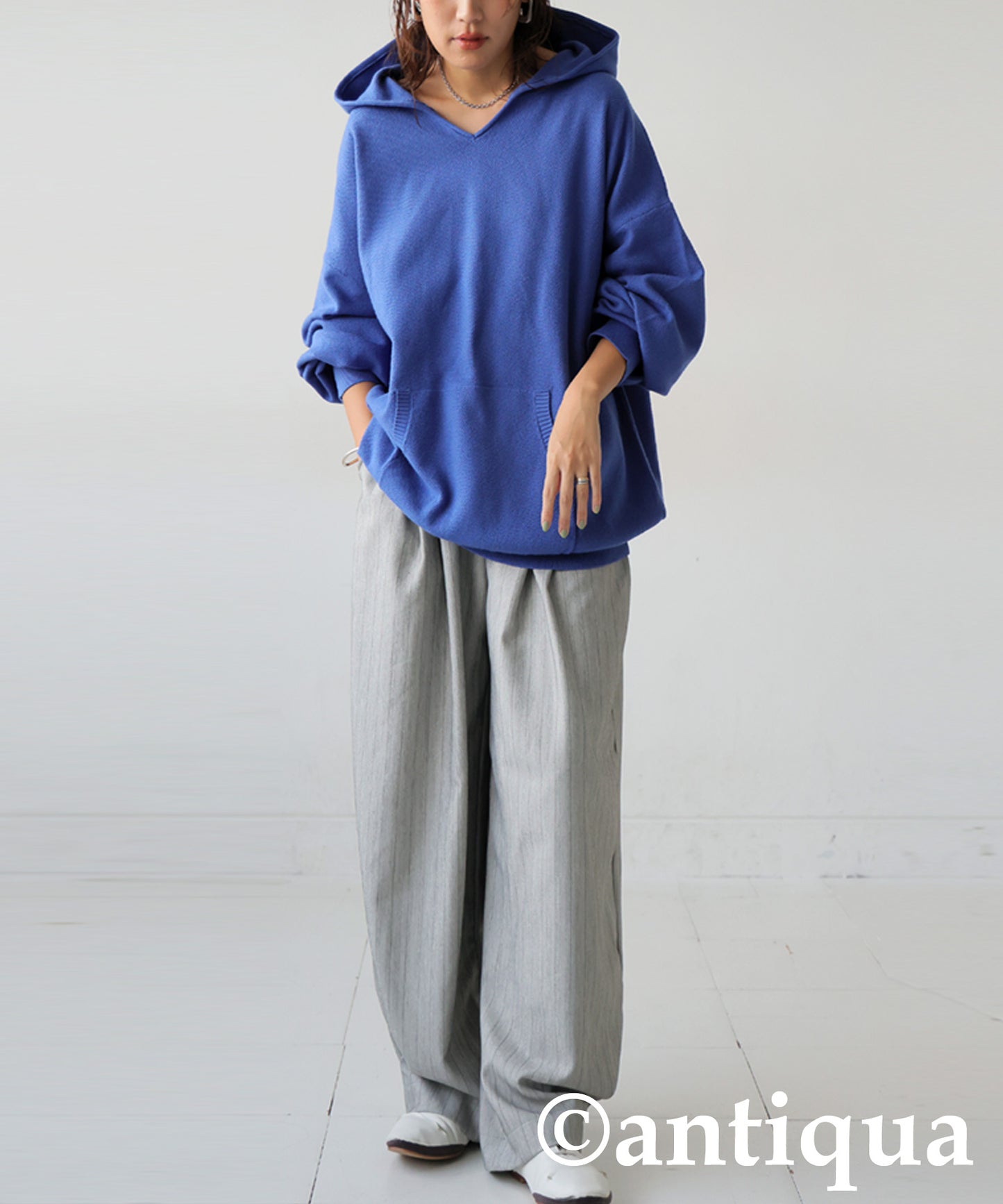 Pique Knit Hoodie Ladies