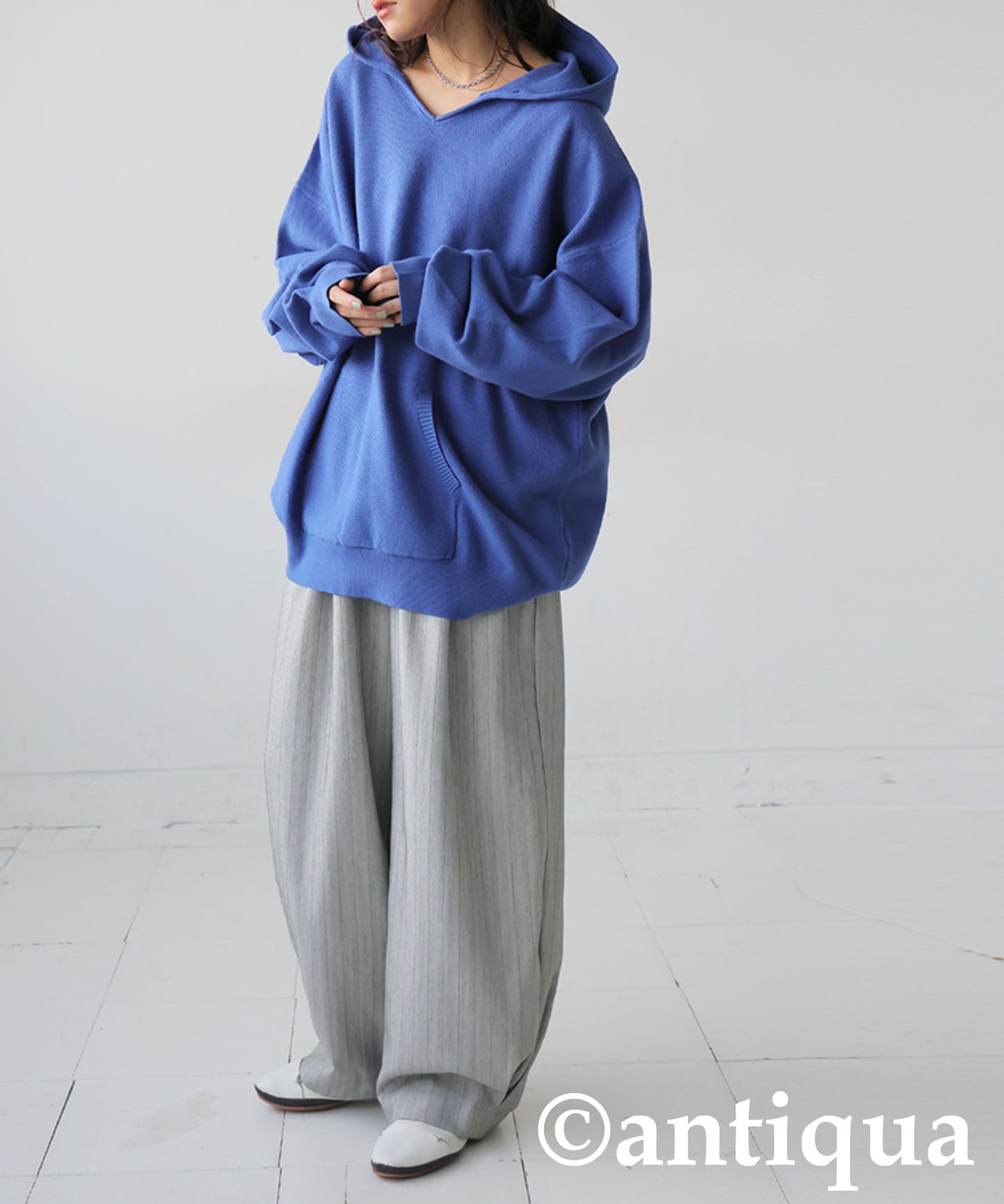 Pique Knit Hoodie Ladies