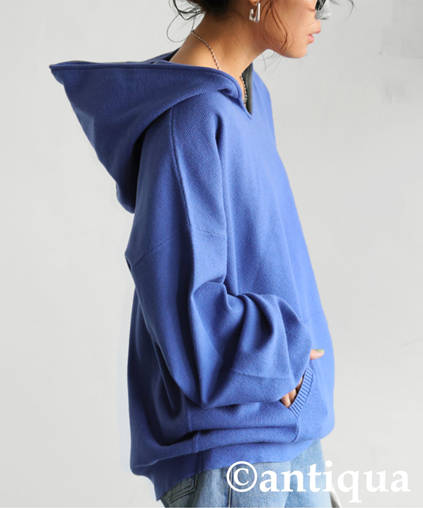 Pique Knit Hoodie Ladies