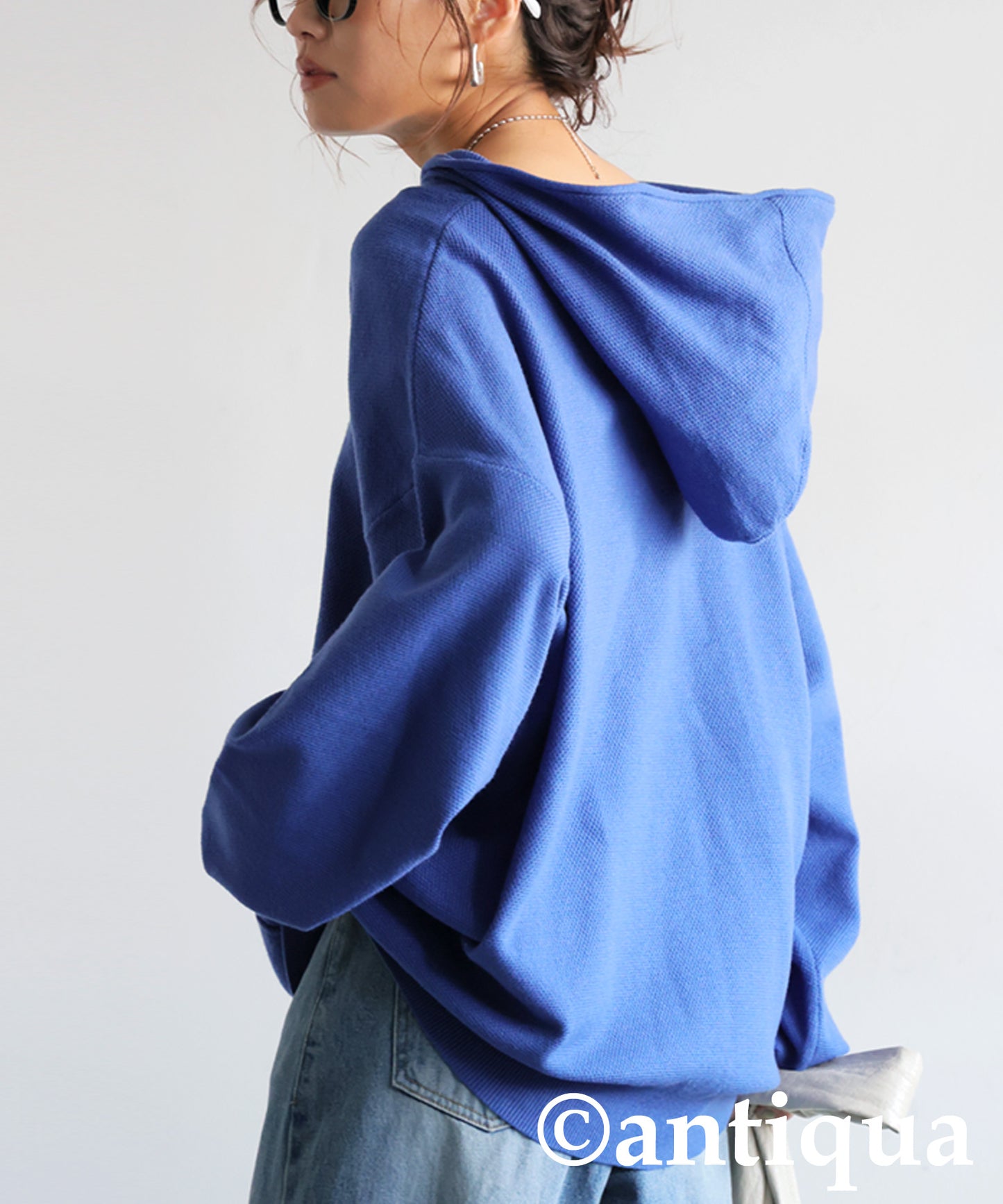 Pique Knit Hoodie Ladies