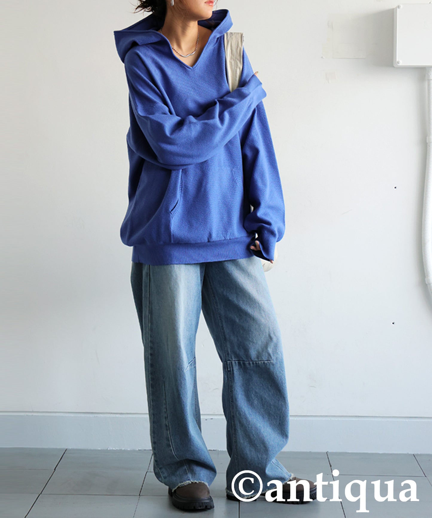 Pique Knit Hoodie Ladies