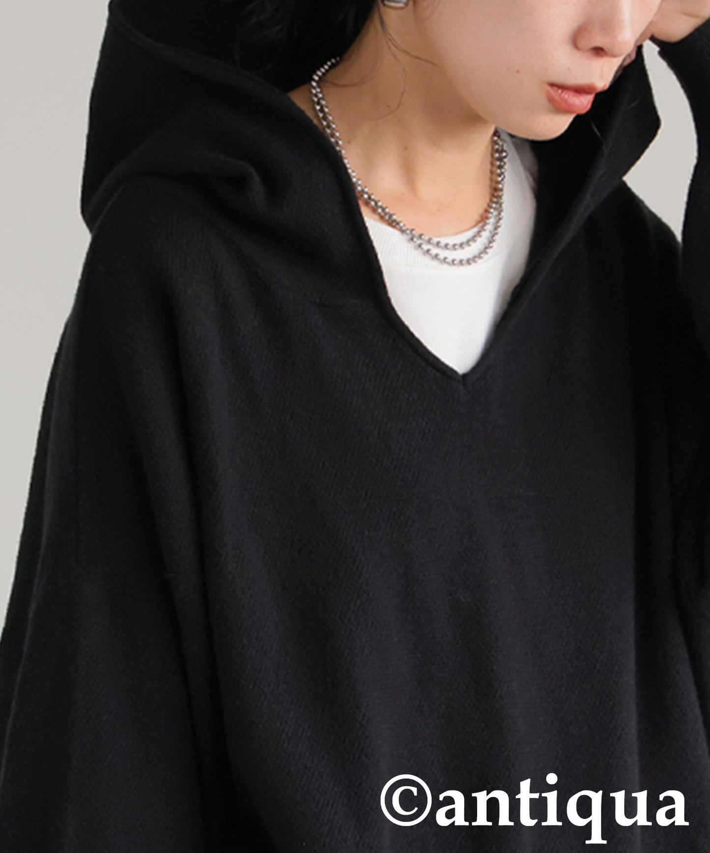 Pique Knit Hoodie Ladies