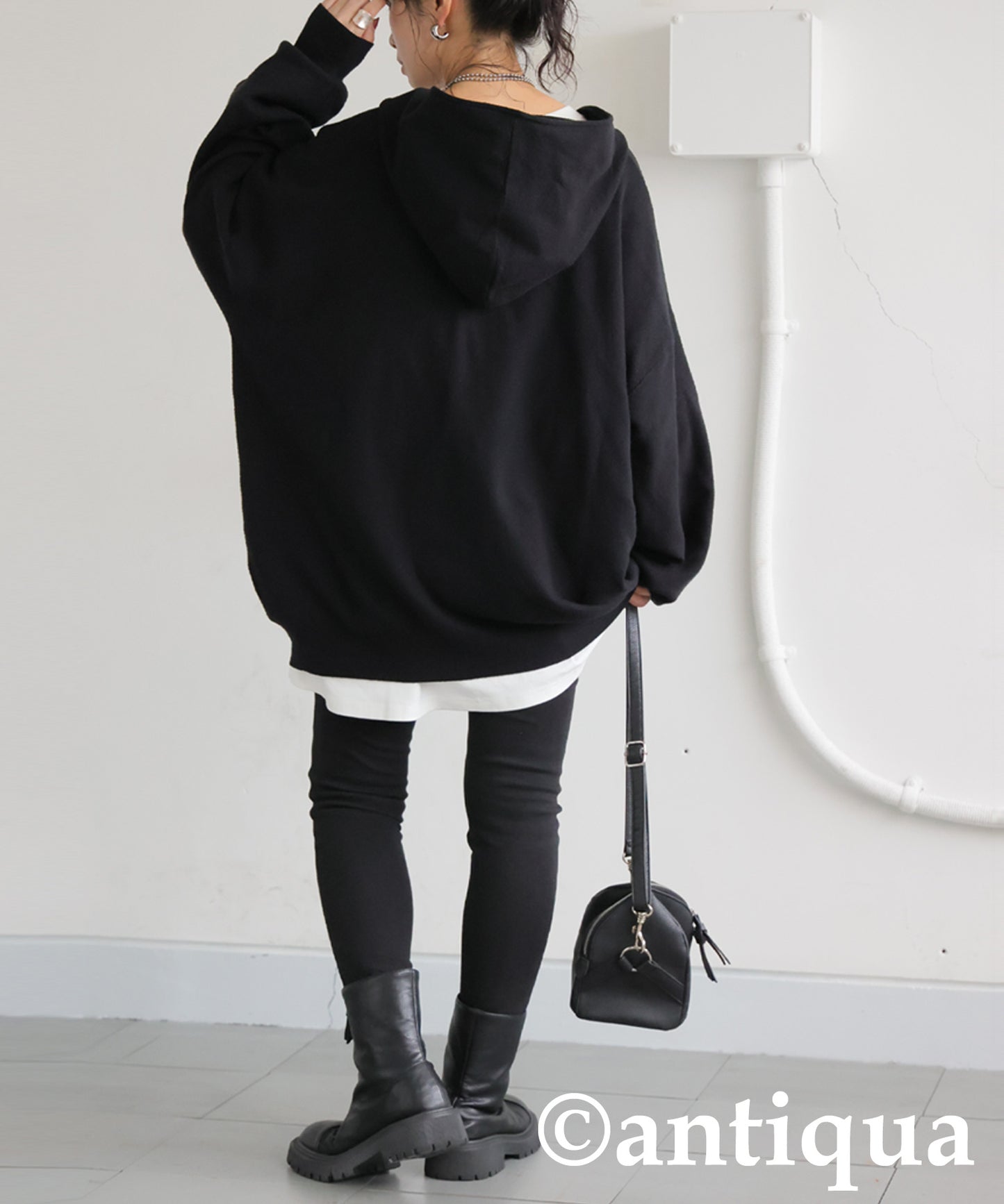 Pique Knit Hoodie Ladies