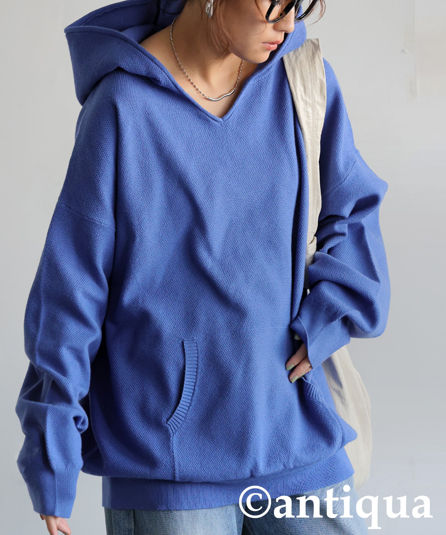 Pique Knit Hoodie Ladies