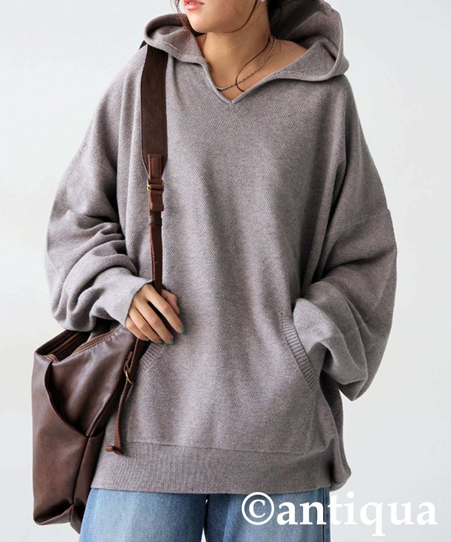 Pique Knit Hoodie Ladies