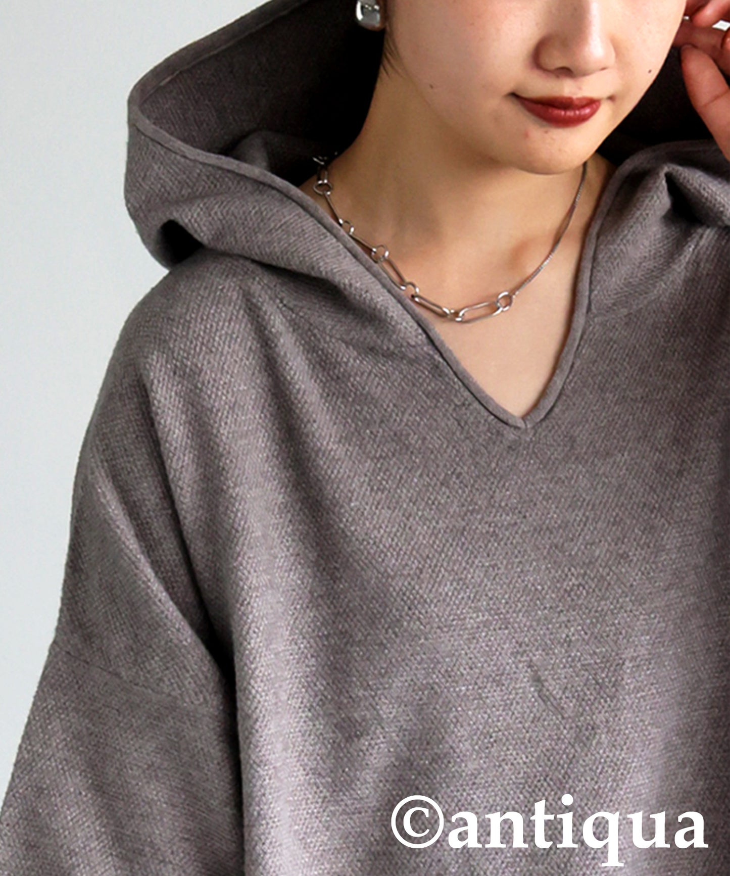 Pique Knit Hoodie Ladies