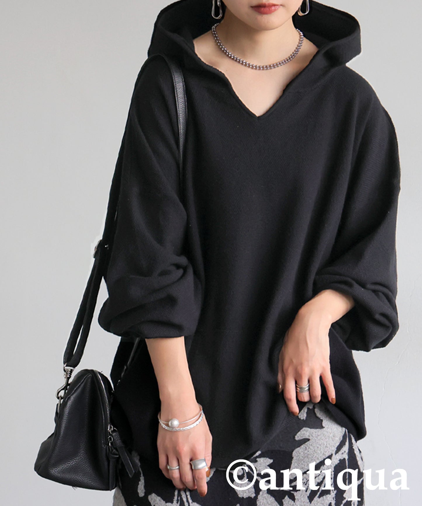 Pique Knit Hoodie Ladies