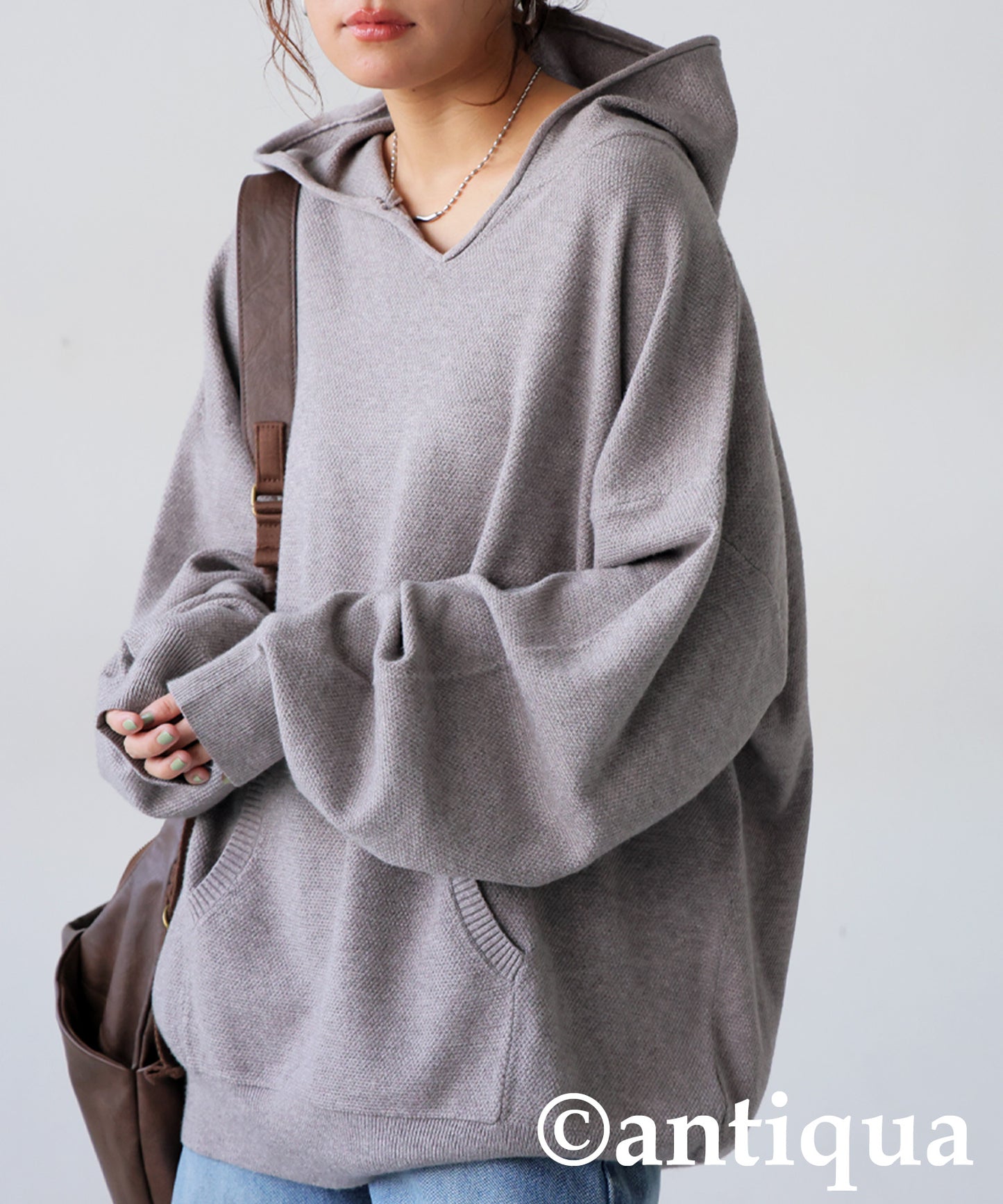 Pique Knit Hoodie Ladies