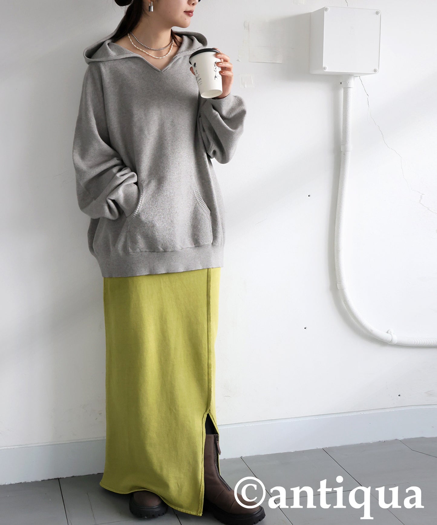 Pique Knit Hoodie Ladies