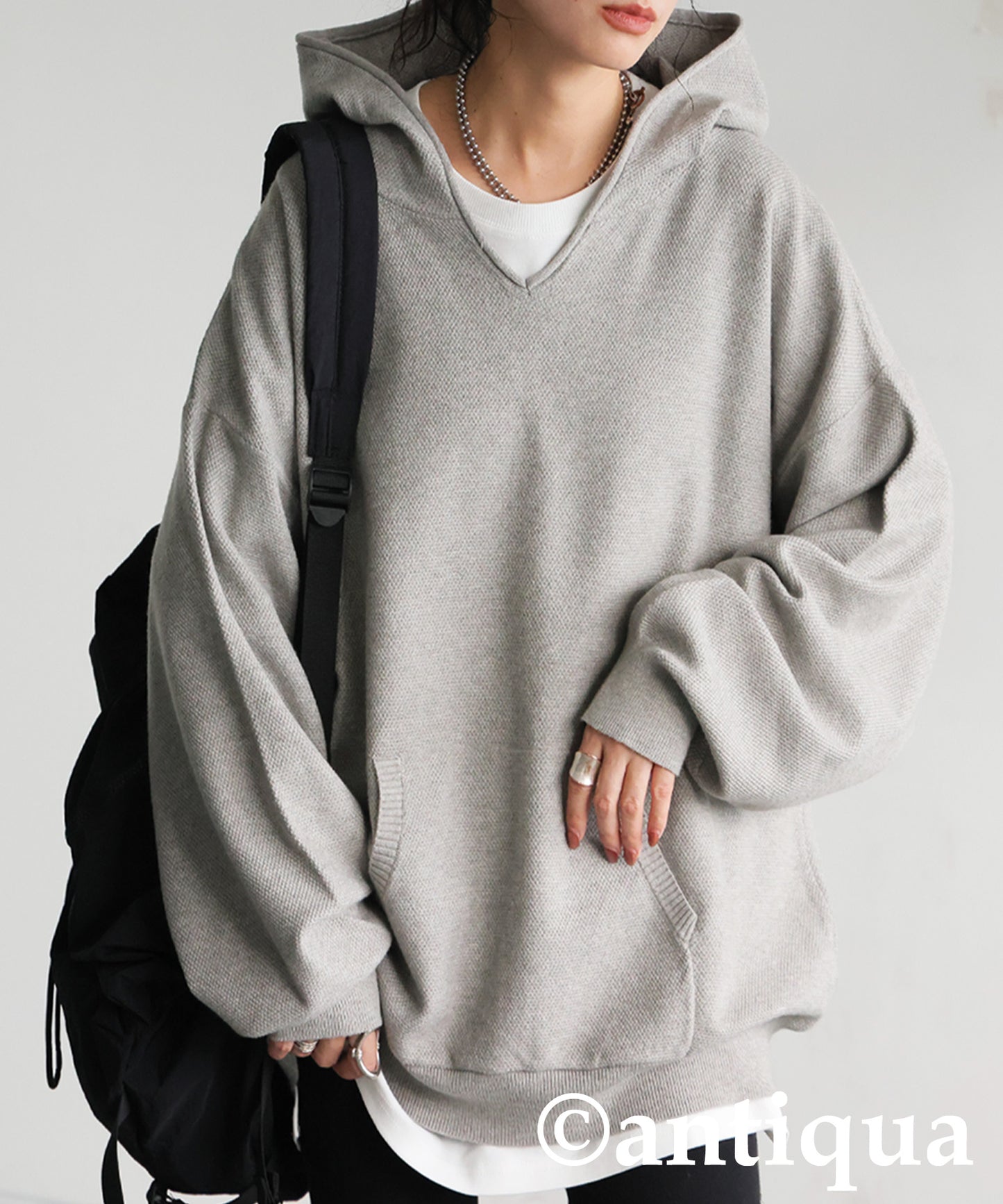 Pique Knit Hoodie Ladies