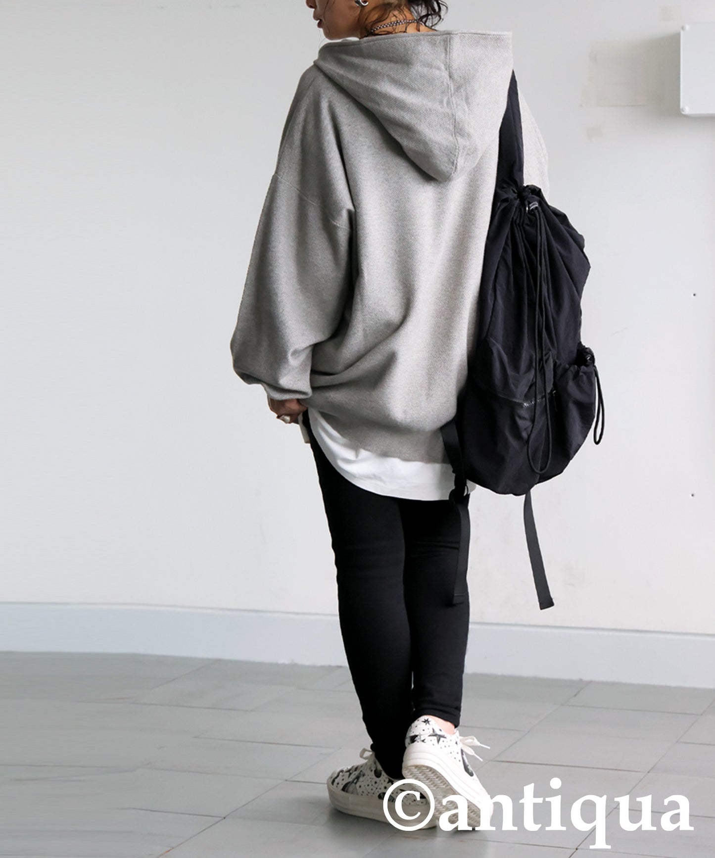 Pique Knit Hoodie Ladies