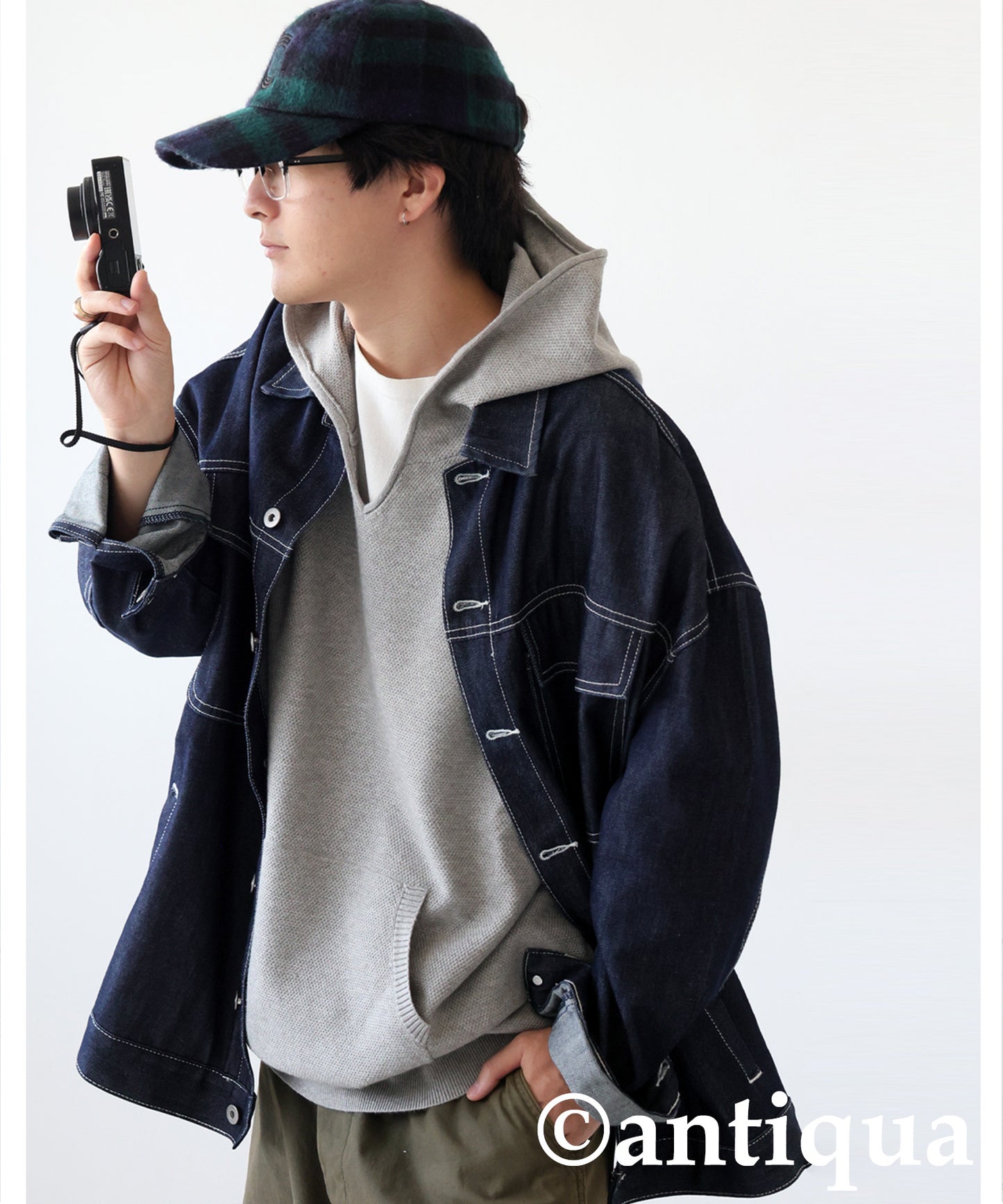 Pique Knit Hoodie Men's