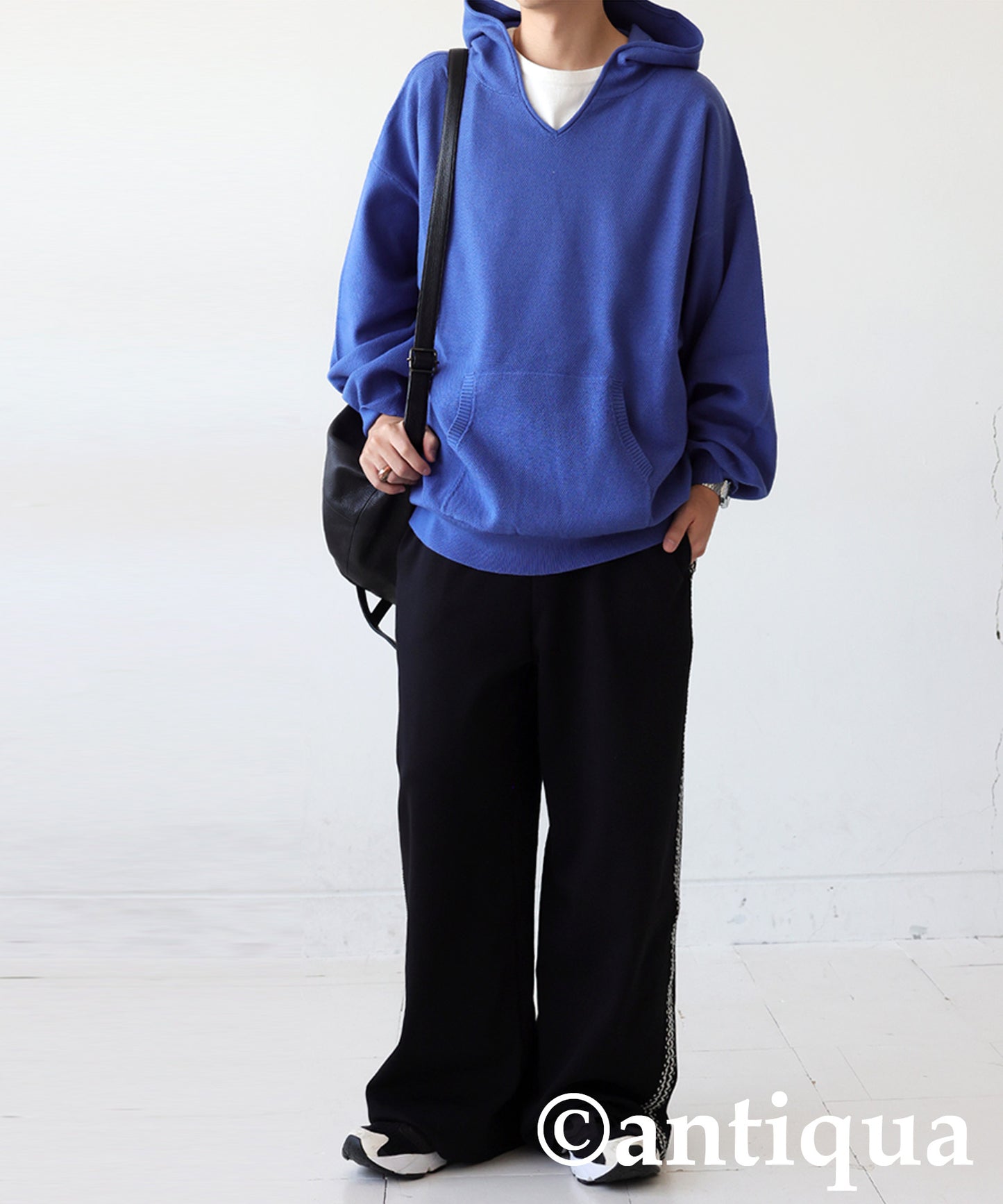 Pique Knit Hoodie Men's