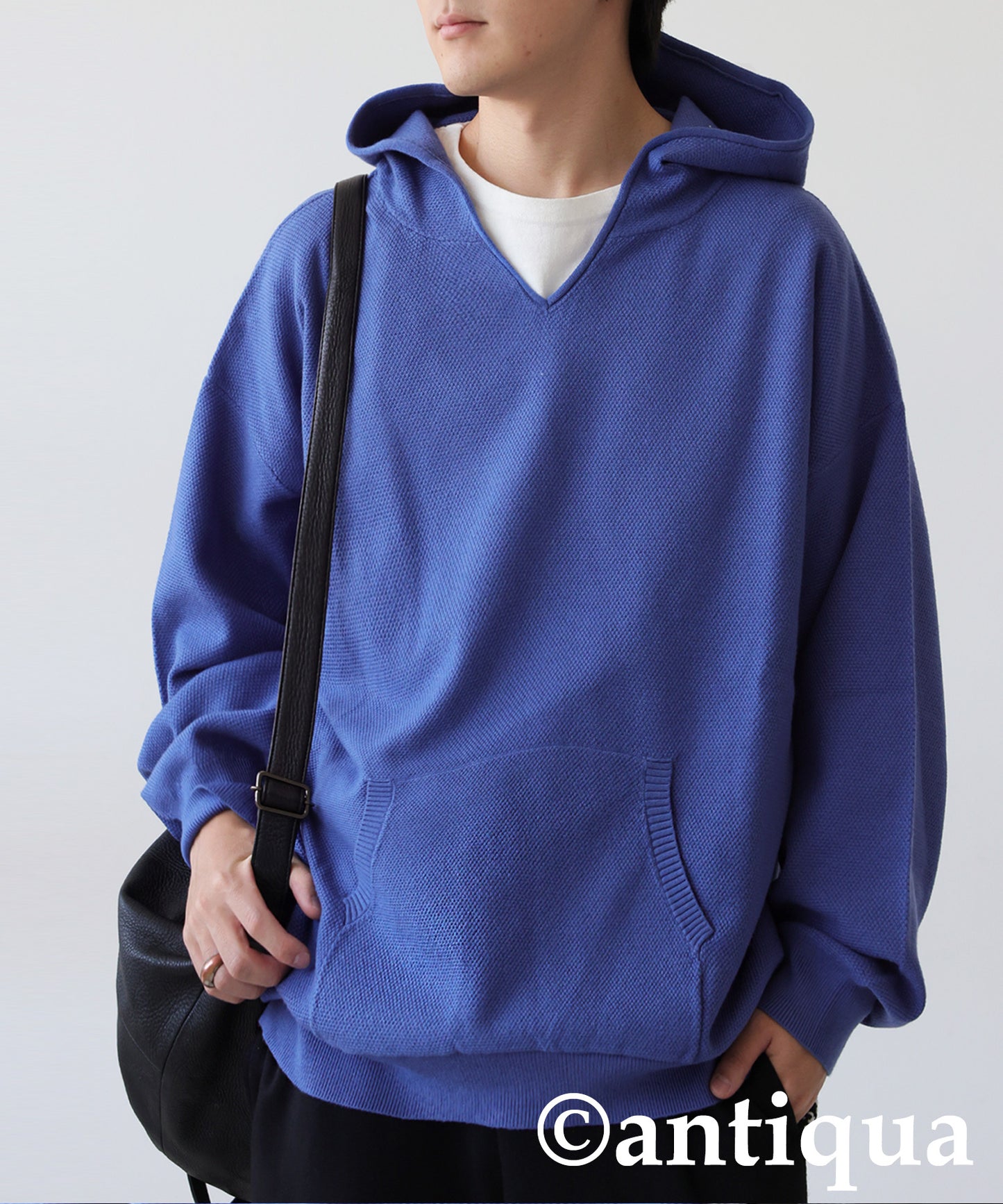 Pique Knit Hoodie Men's