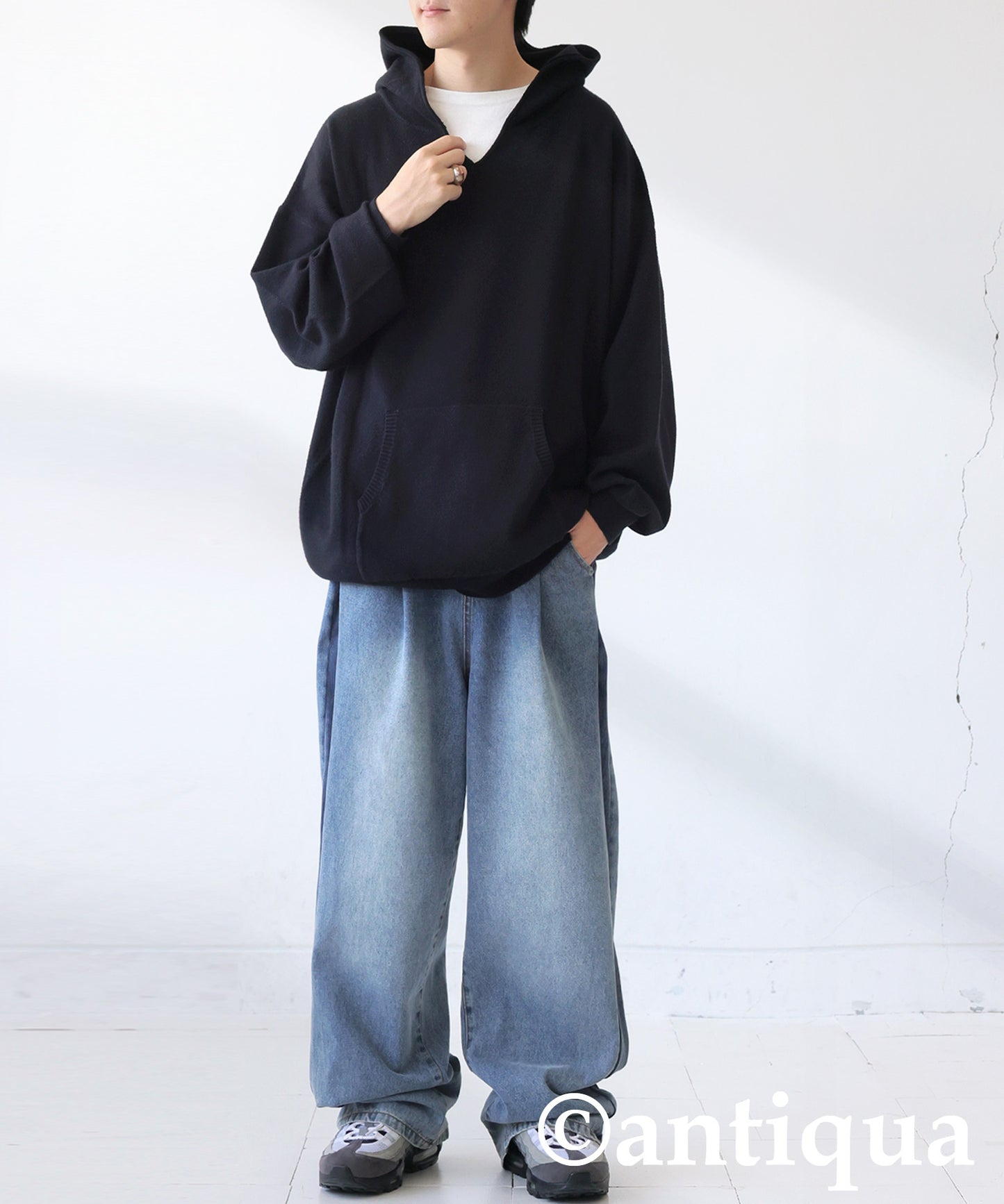 Pique Knit Hoodie Men's