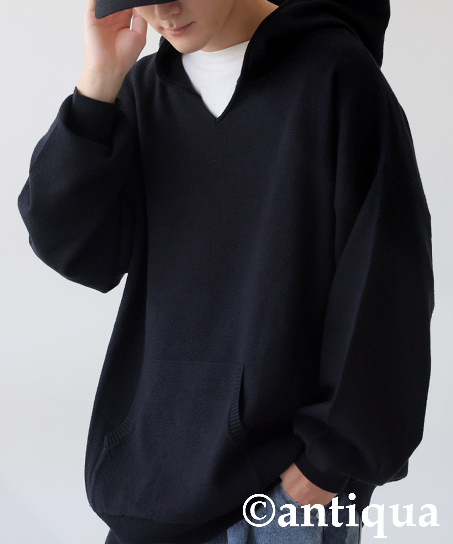 Pique Knit Hoodie Men's