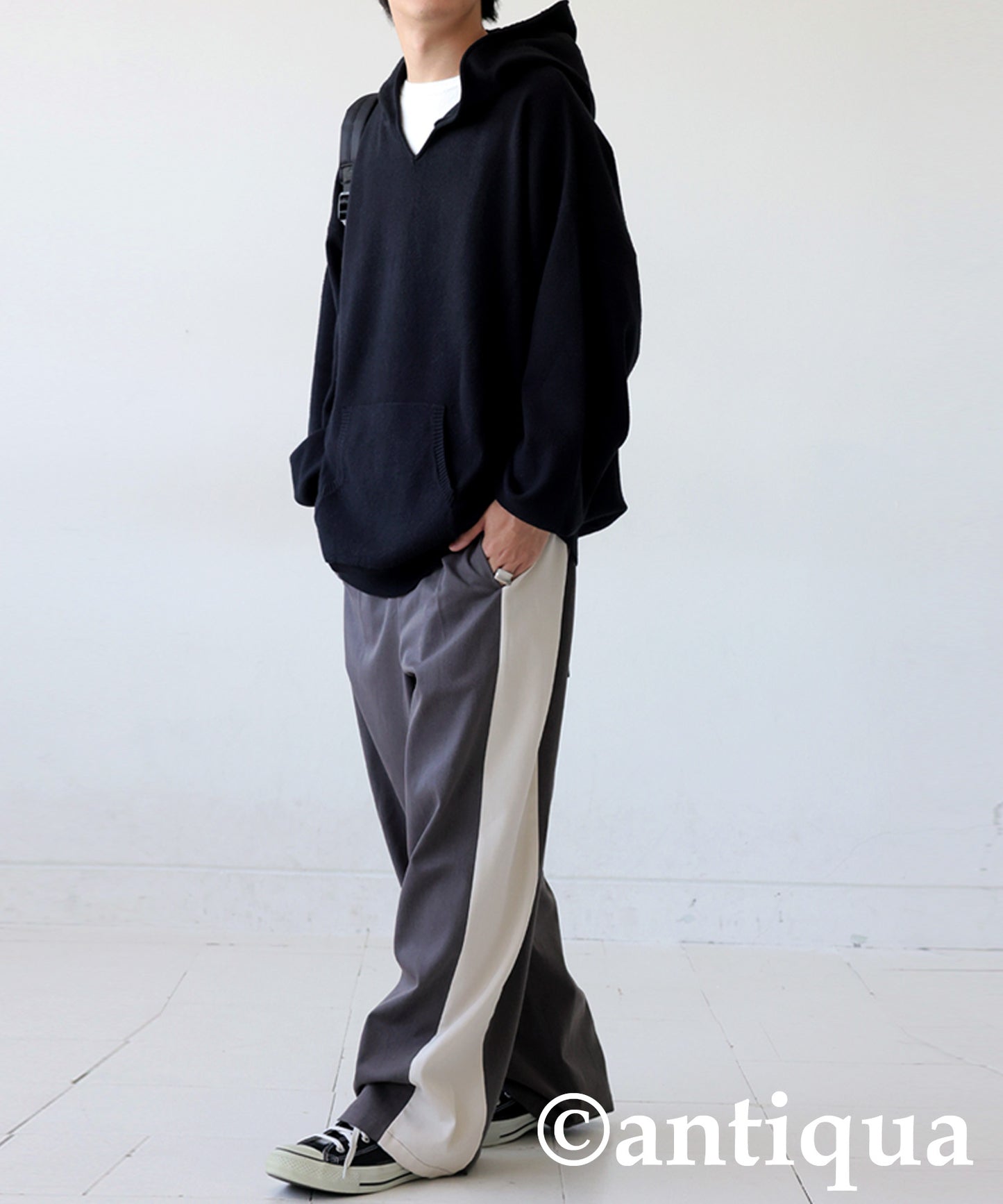 Pique Knit Hoodie Men's