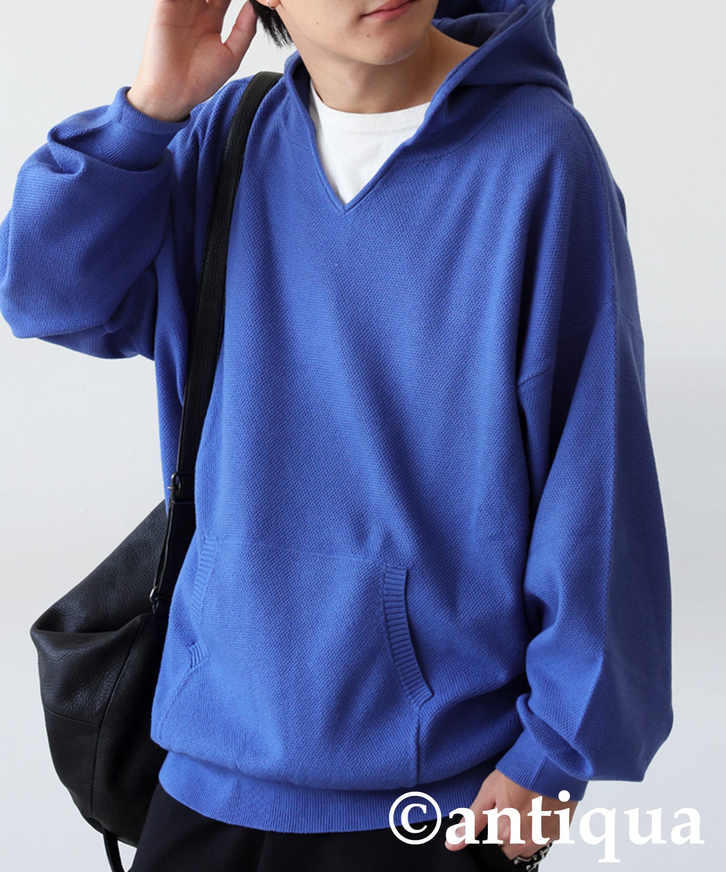 Pique Knit Hoodie Men's