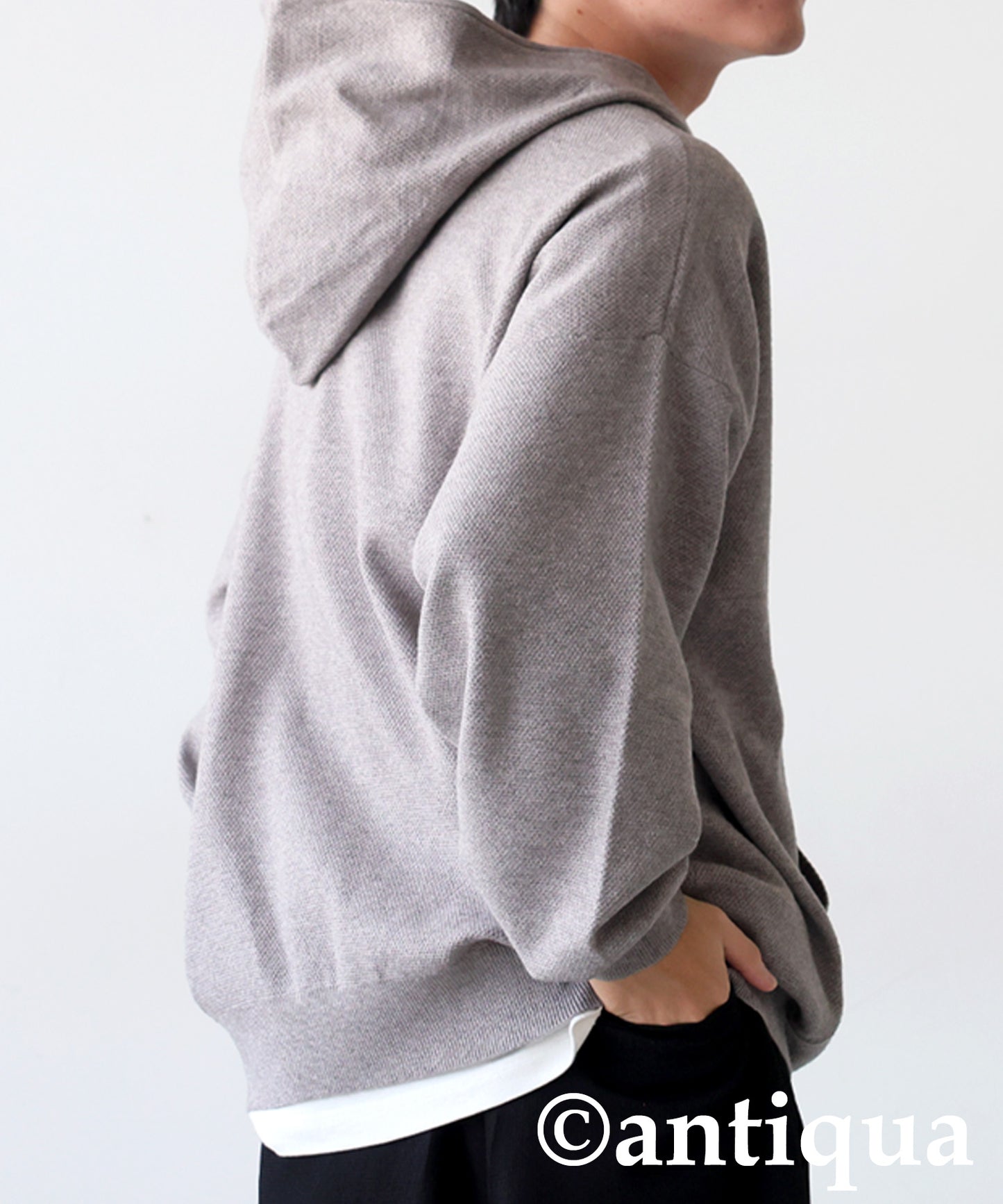 Pique Knit Hoodie Men's