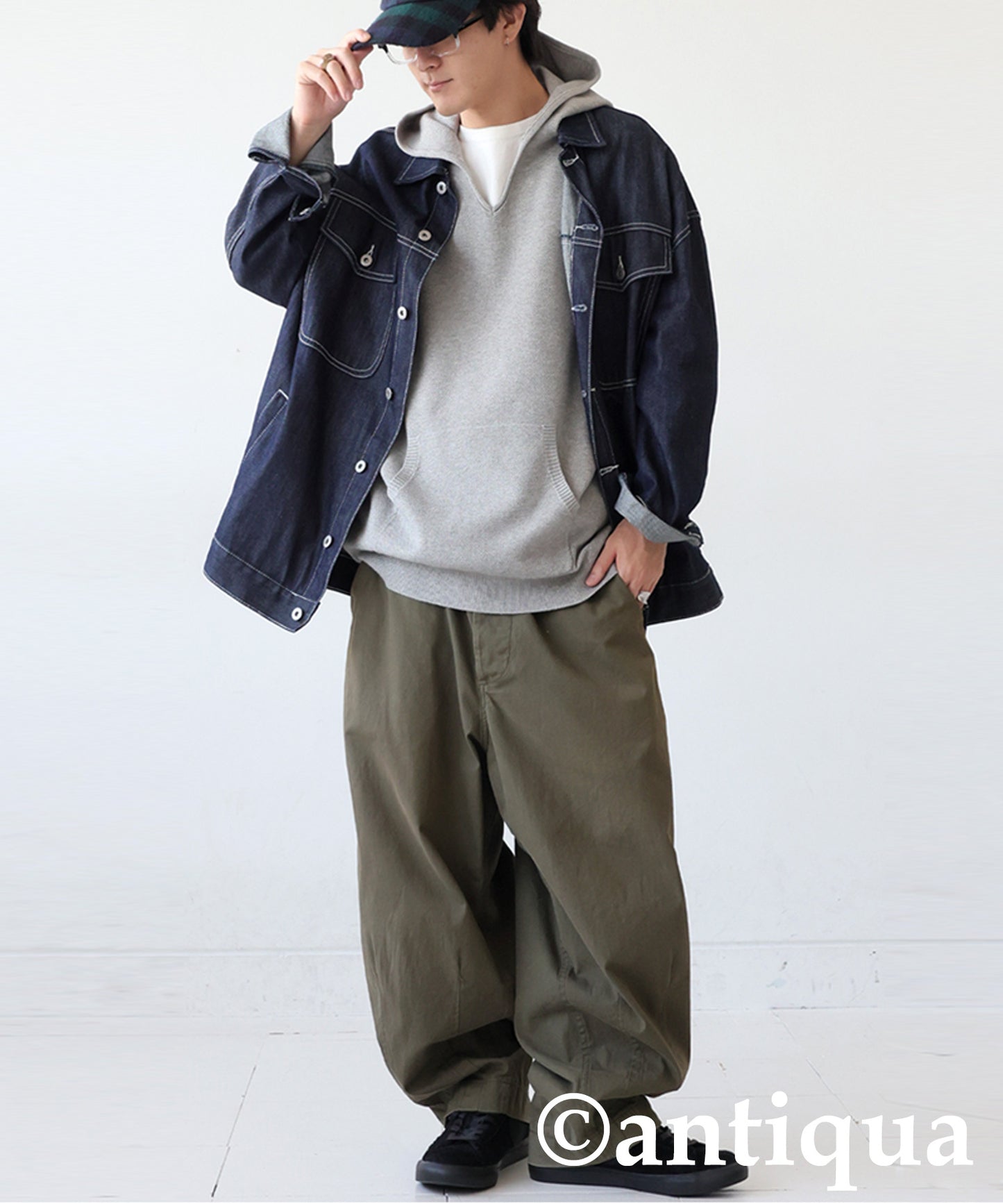 Pique Knit Hoodie Men's