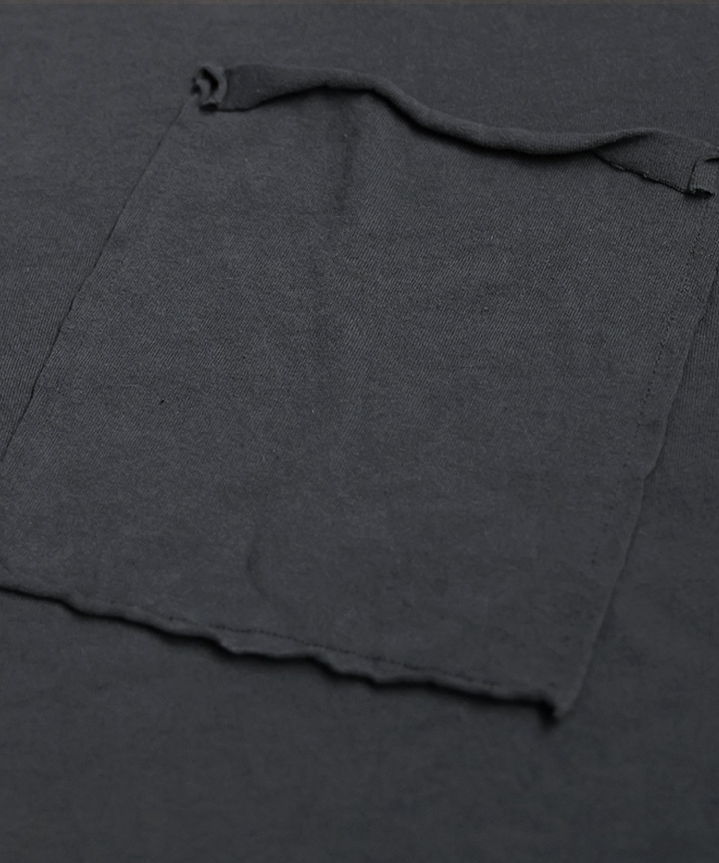 Cut-Off V-Neck Long T-Shirt Men's