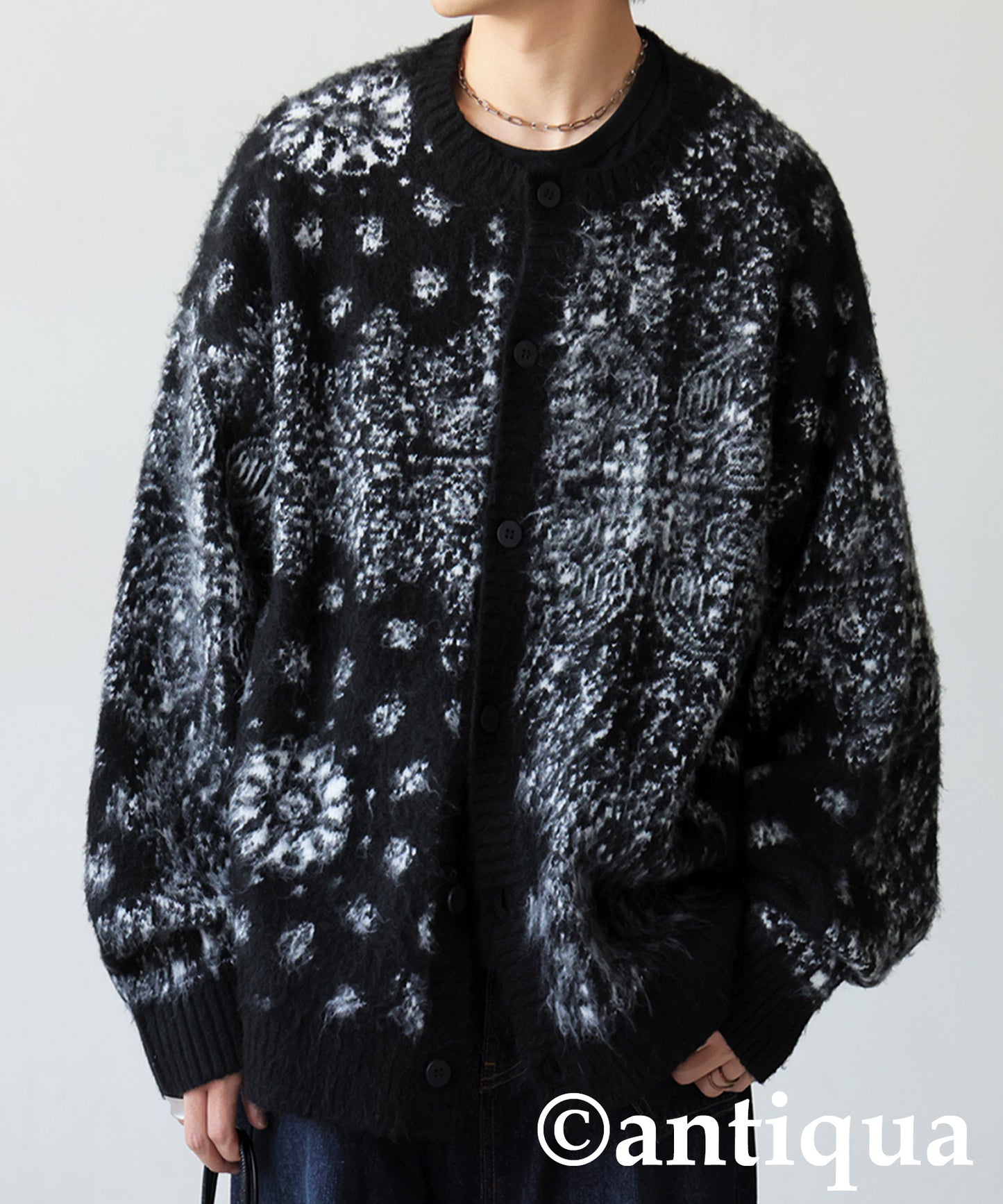 Paisley Cardigan Men's