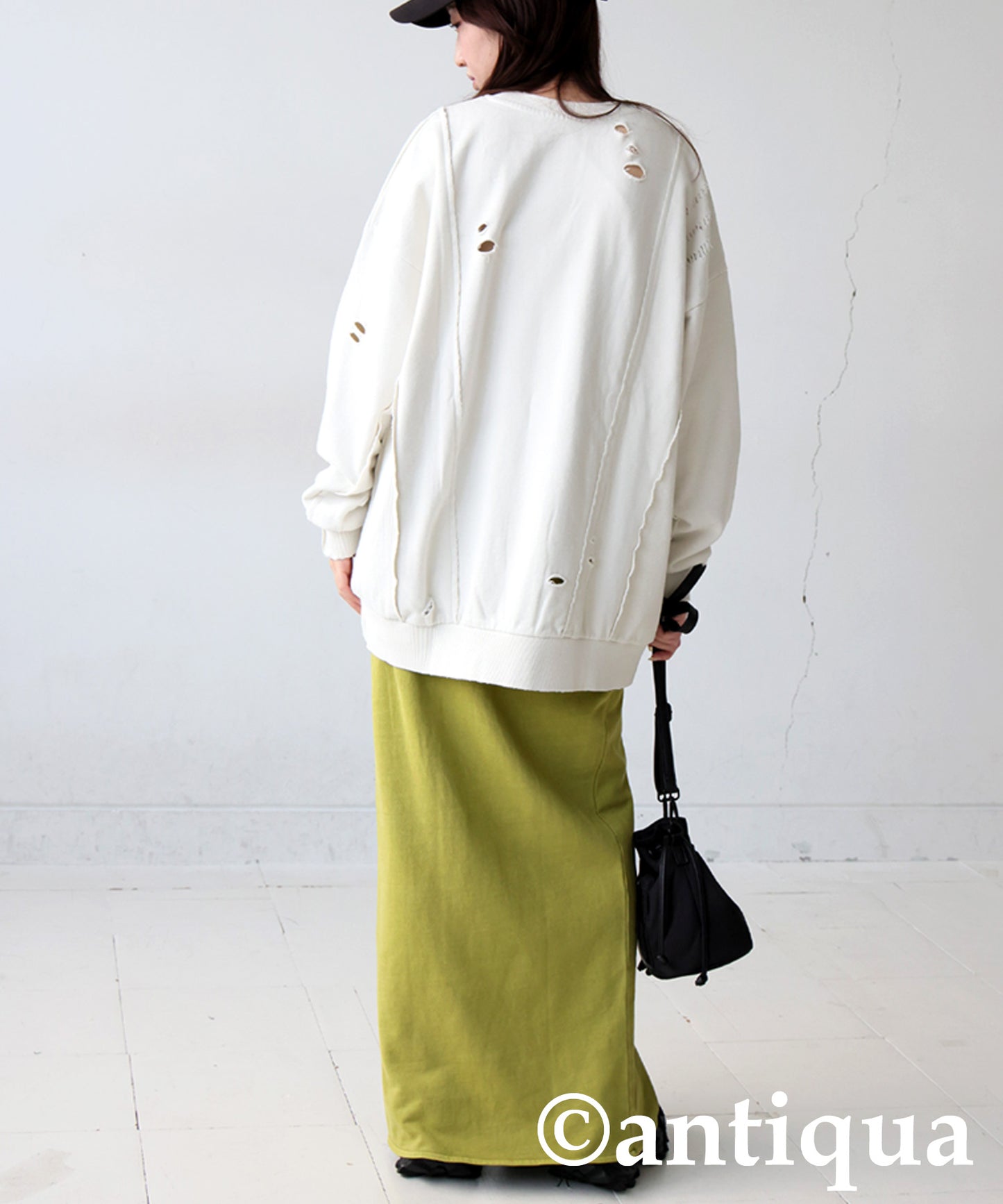 Distressed Sweatshirt Ladies