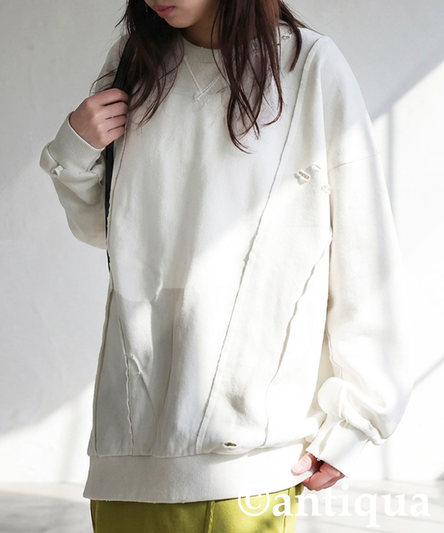 Distressed Sweatshirt Ladies