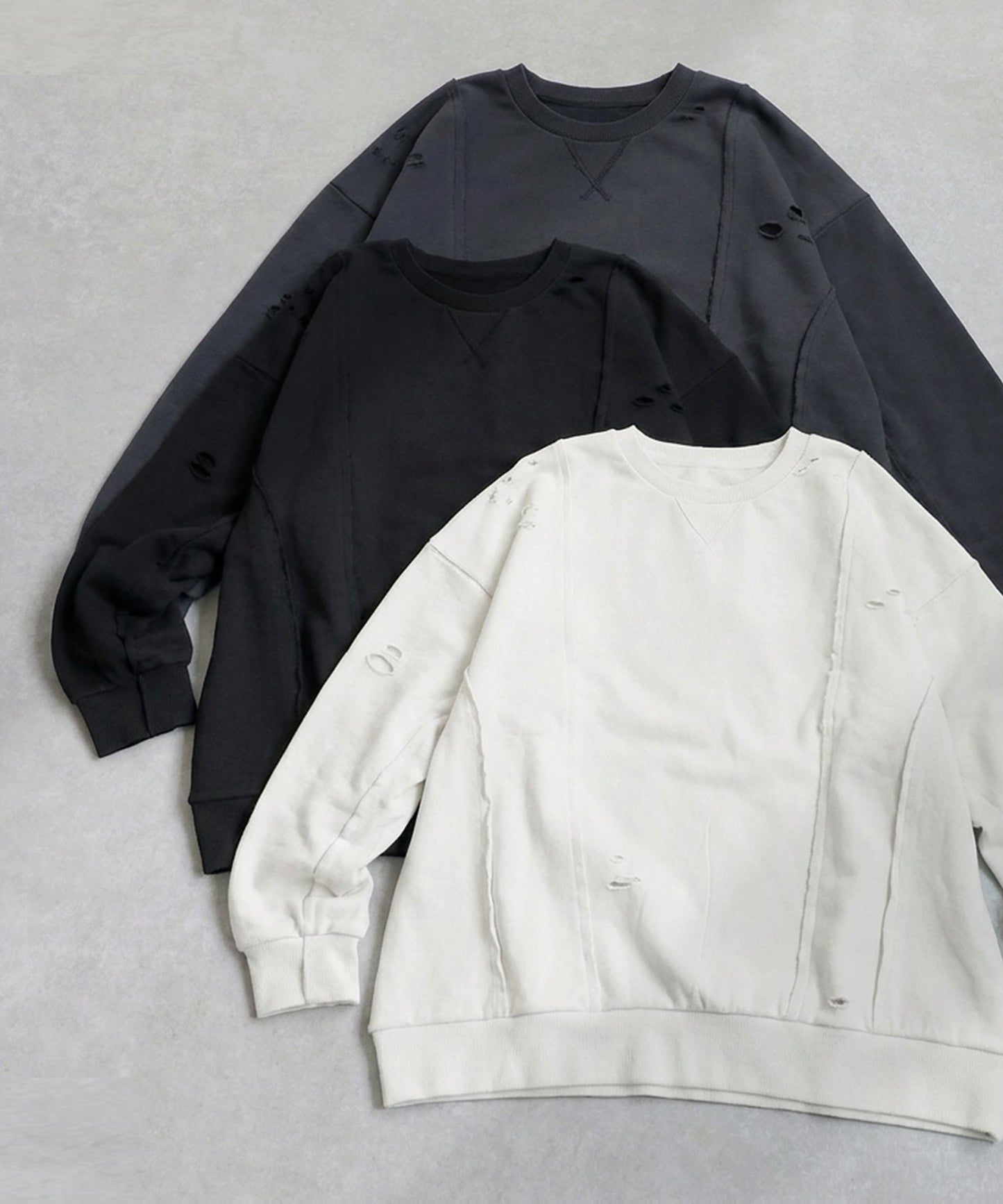 Distressed Sweatshirt Ladies