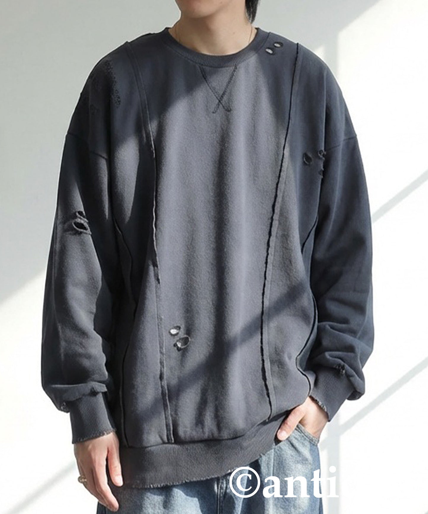 Distressed Sweatshirt Men's