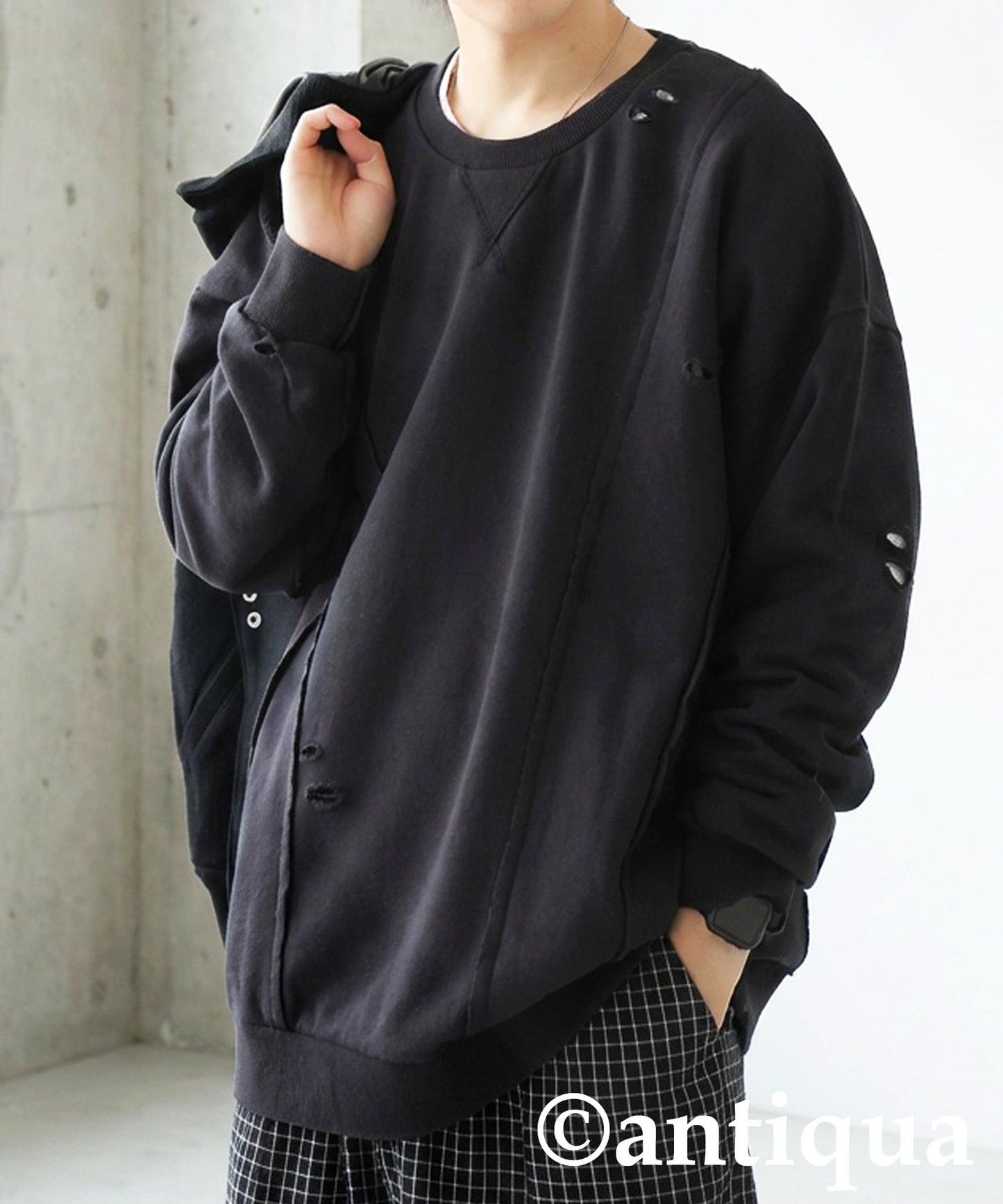 Distressed Sweatshirt Men's