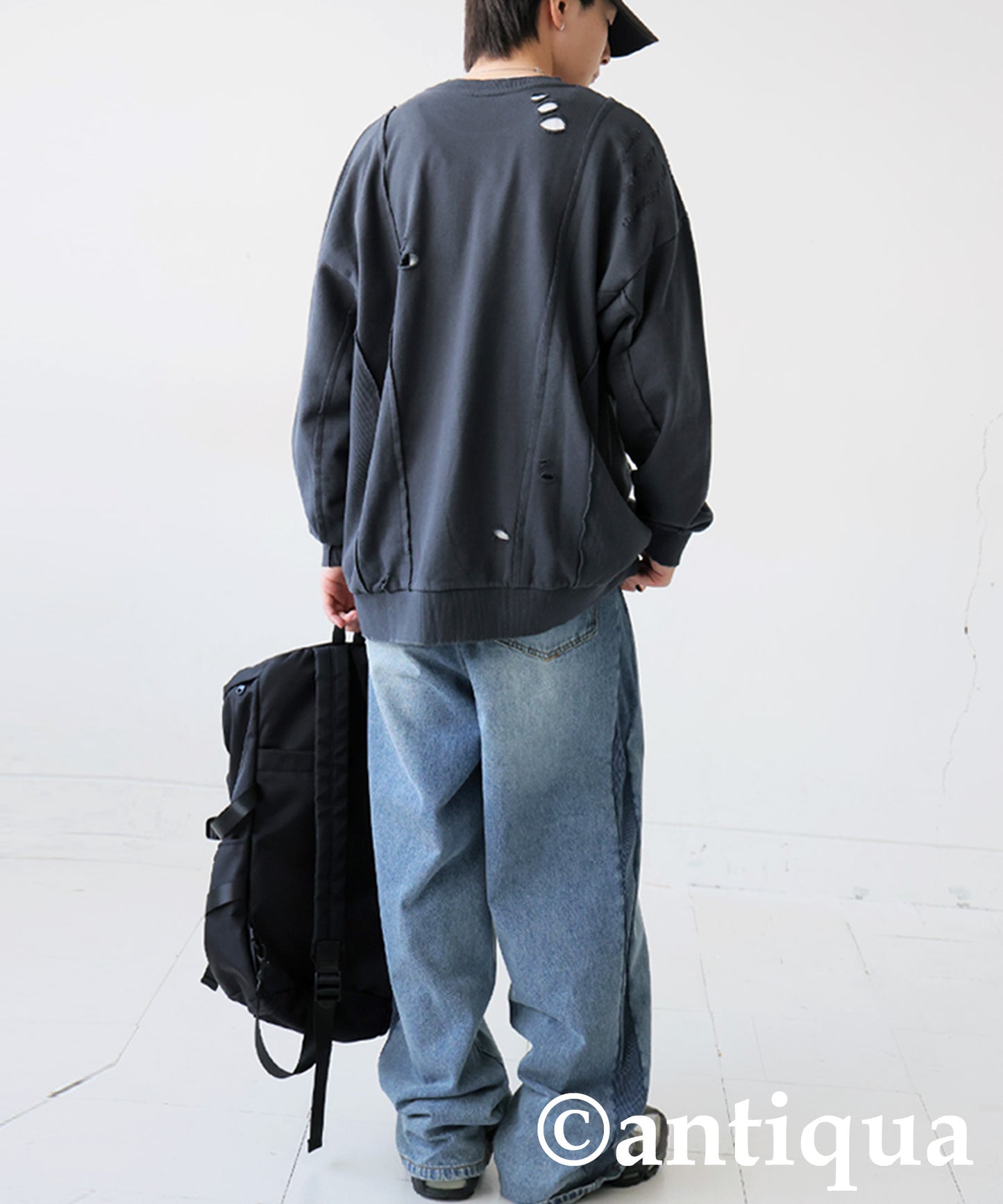 Distressed Sweatshirt Men's