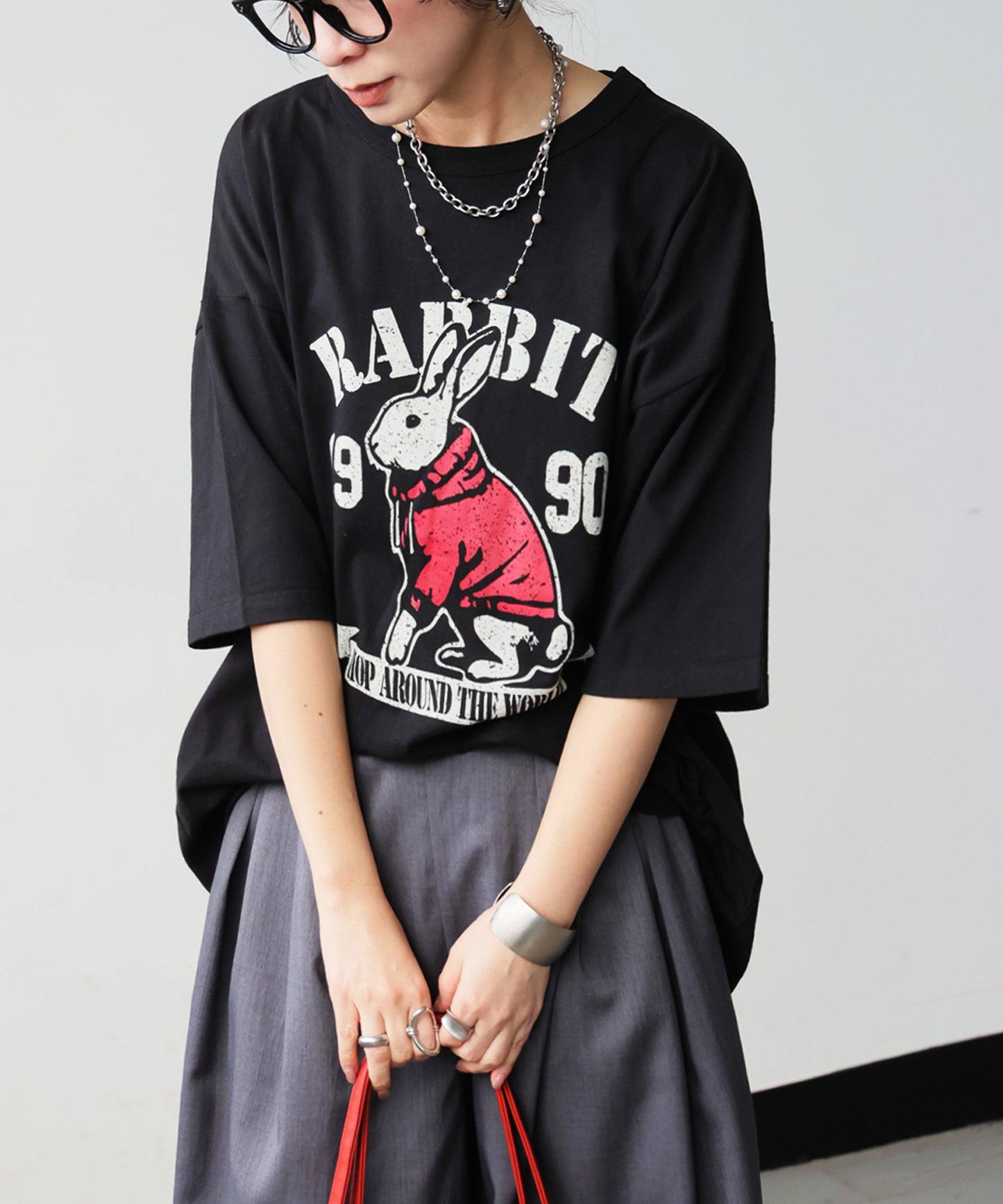 Oversized Cotton T-Shirt with Animal Embroidery – Breathable & Cooling Summer Tee Ladies