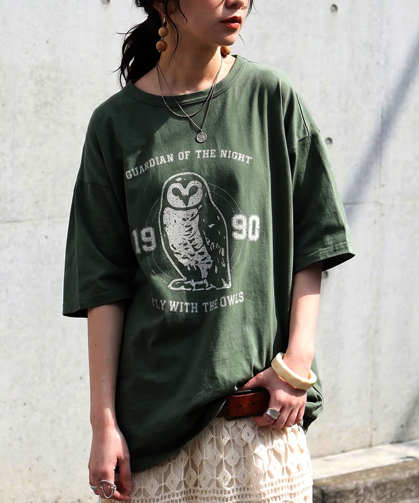 Oversized Cotton T-Shirt with Animal Embroidery – Breathable & Cooling Summer Tee Ladies