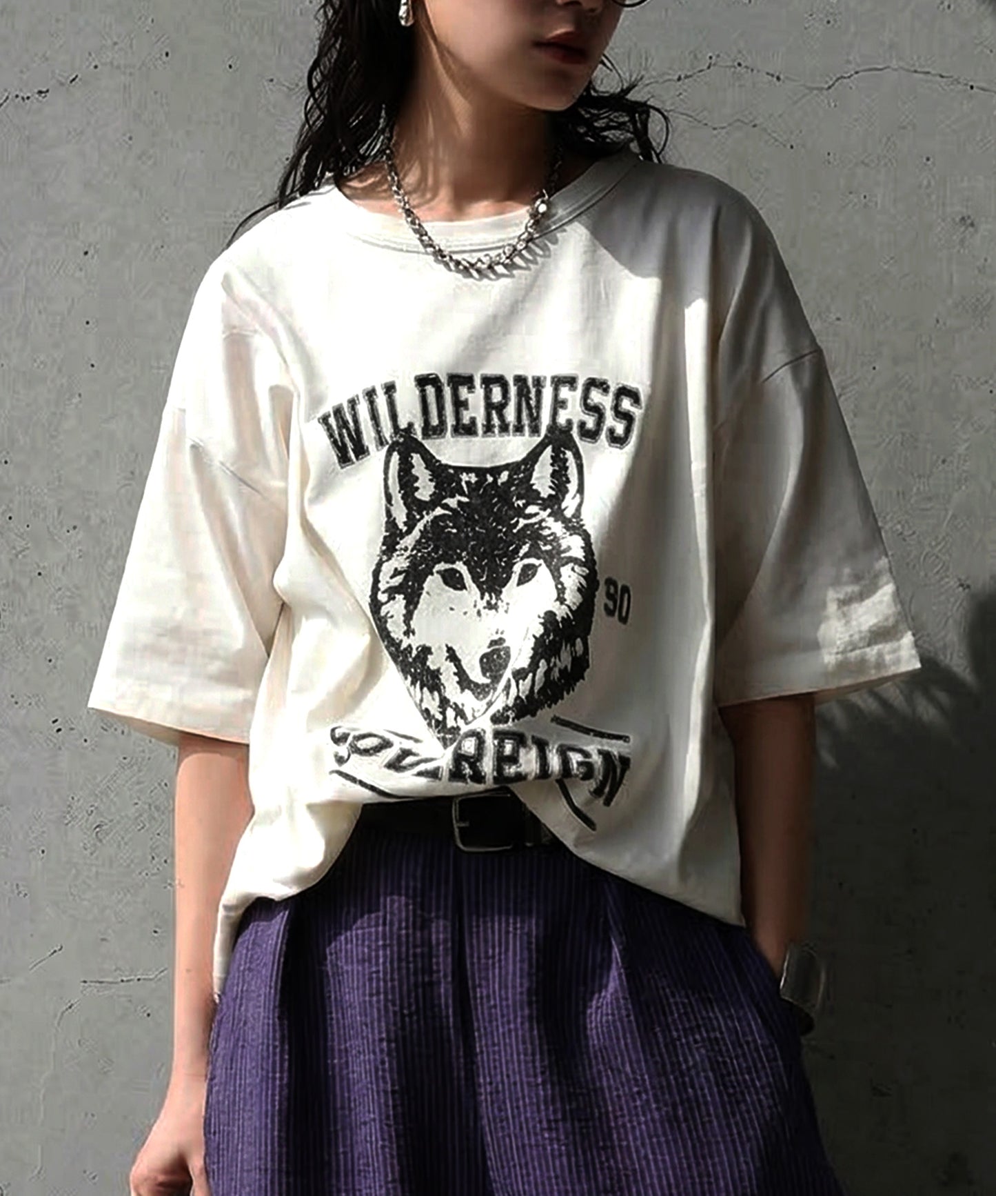 Oversized Cotton T-Shirt with Animal Embroidery – Breathable & Cooling Summer Tee Ladies