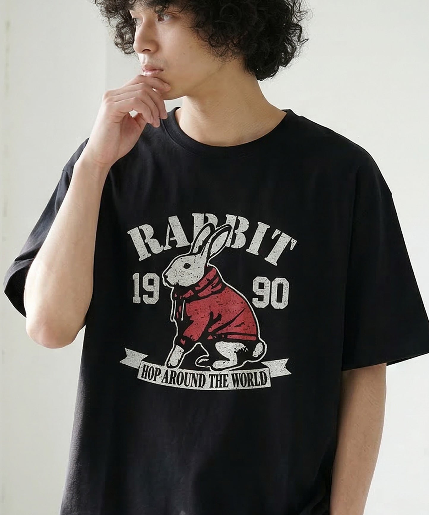 Oversized Cotton T-Shirt with Animal Embroidery – Breathable & Cooling Summer Tee Men’s