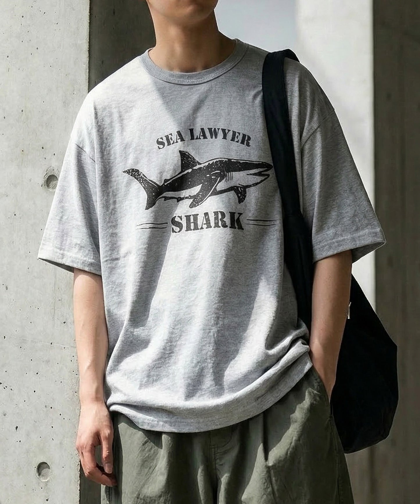 Oversized Cotton T-Shirt with Animal Embroidery – Breathable & Cooling Summer Tee Men’s