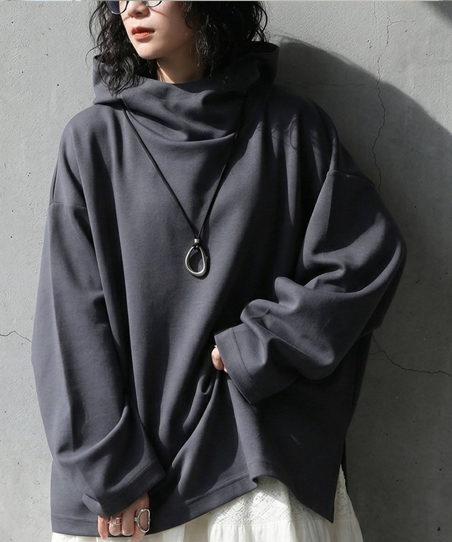 Stand-Neck Hoodie Ladies