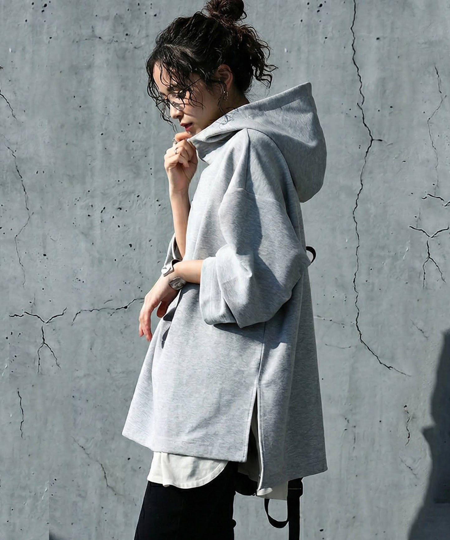 Stand-Neck Hoodie Ladies